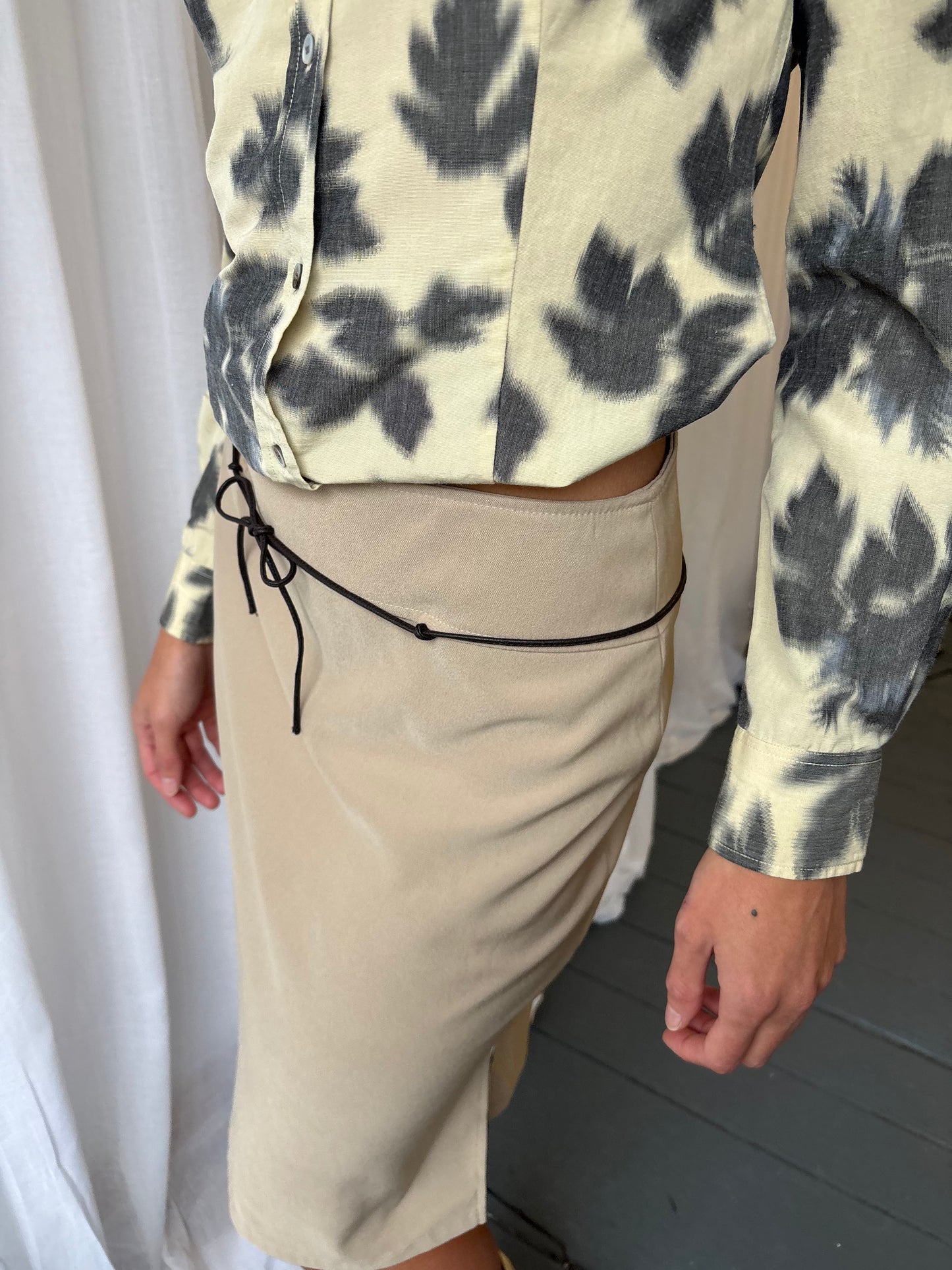 Vintage Orsay Beige Skirt