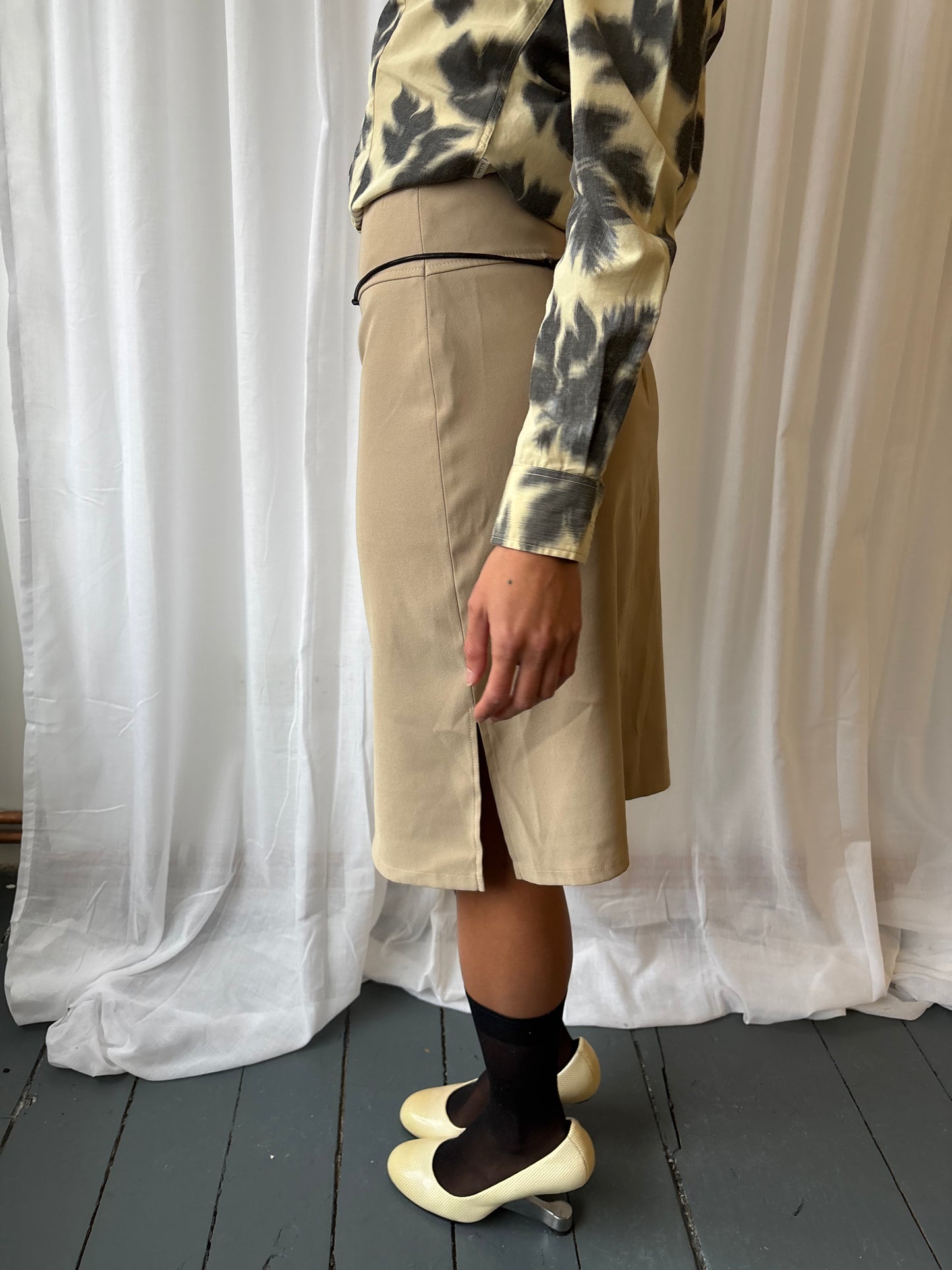 Vintage Orsay Beige Skirt