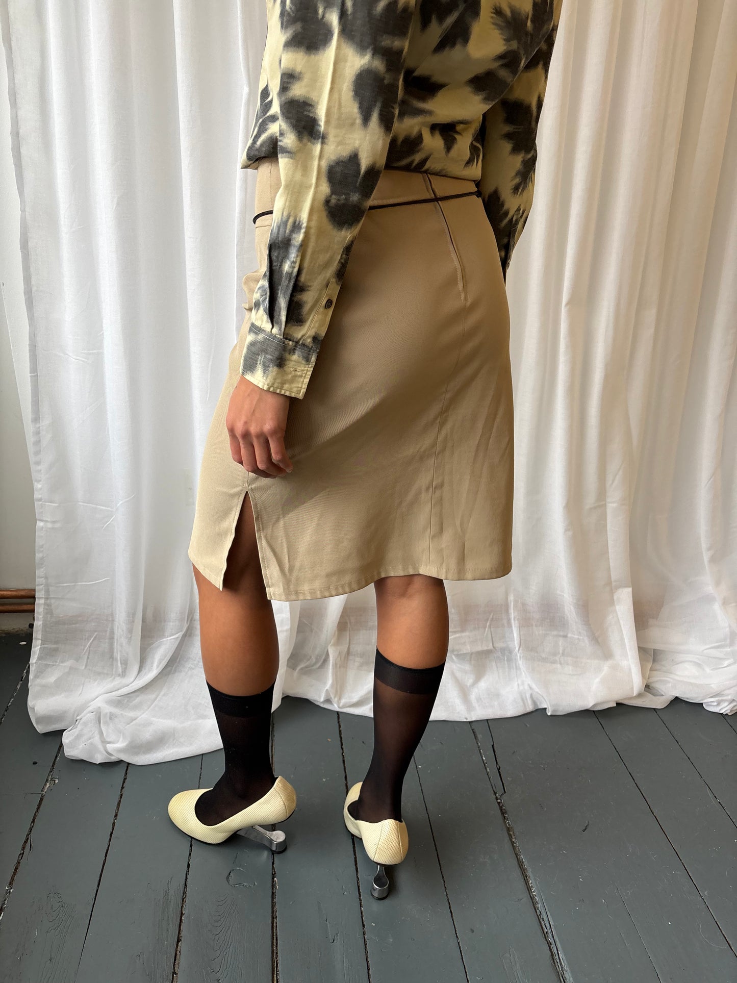 Vintage Orsay Beige Skirt