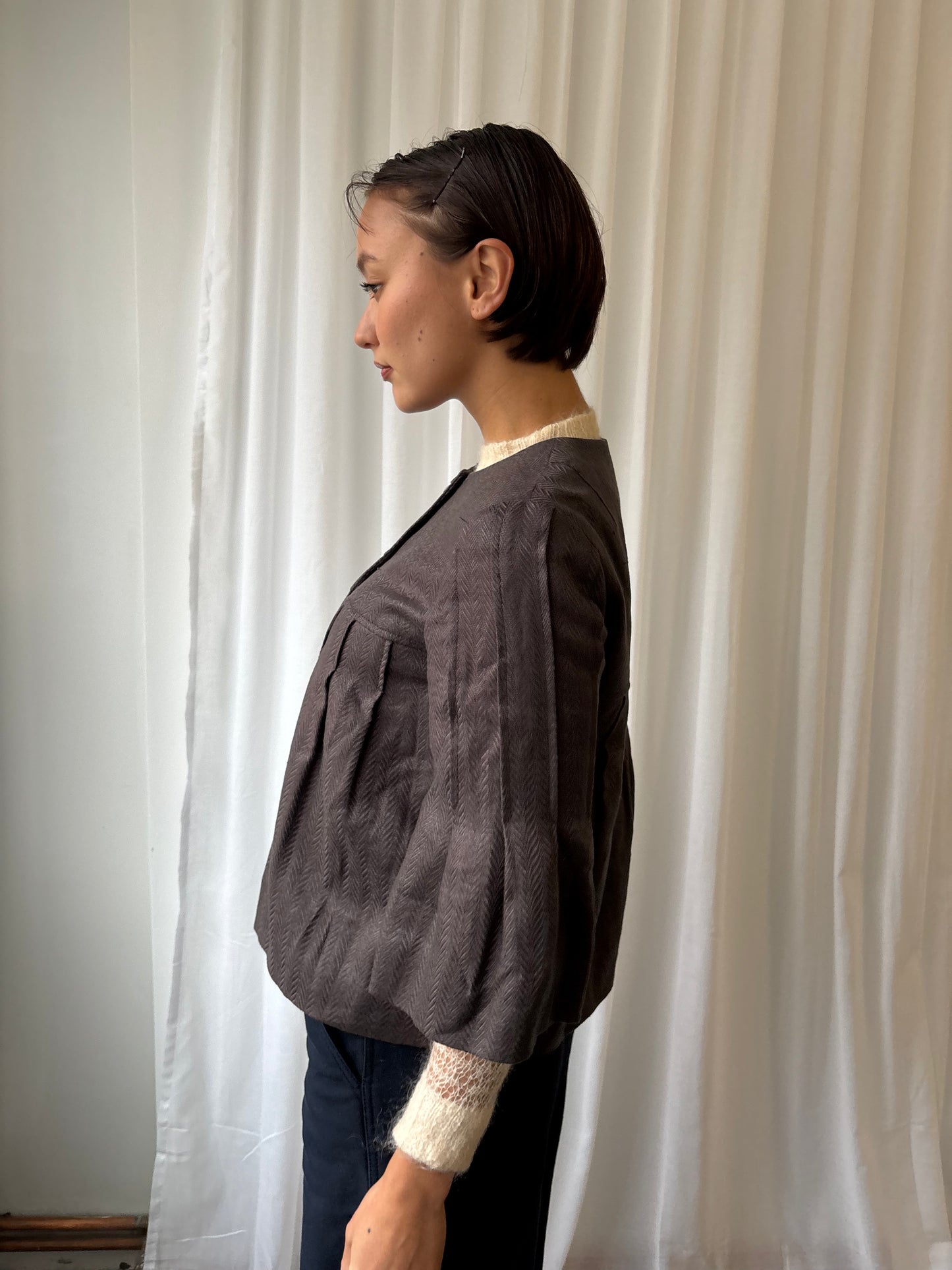 Jesiré Brown 3/4 Sleeve Jacket