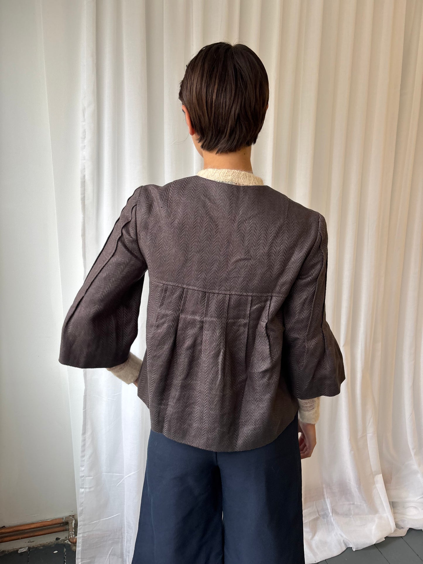 Jesiré Brown 3/4 Sleeve Jacket