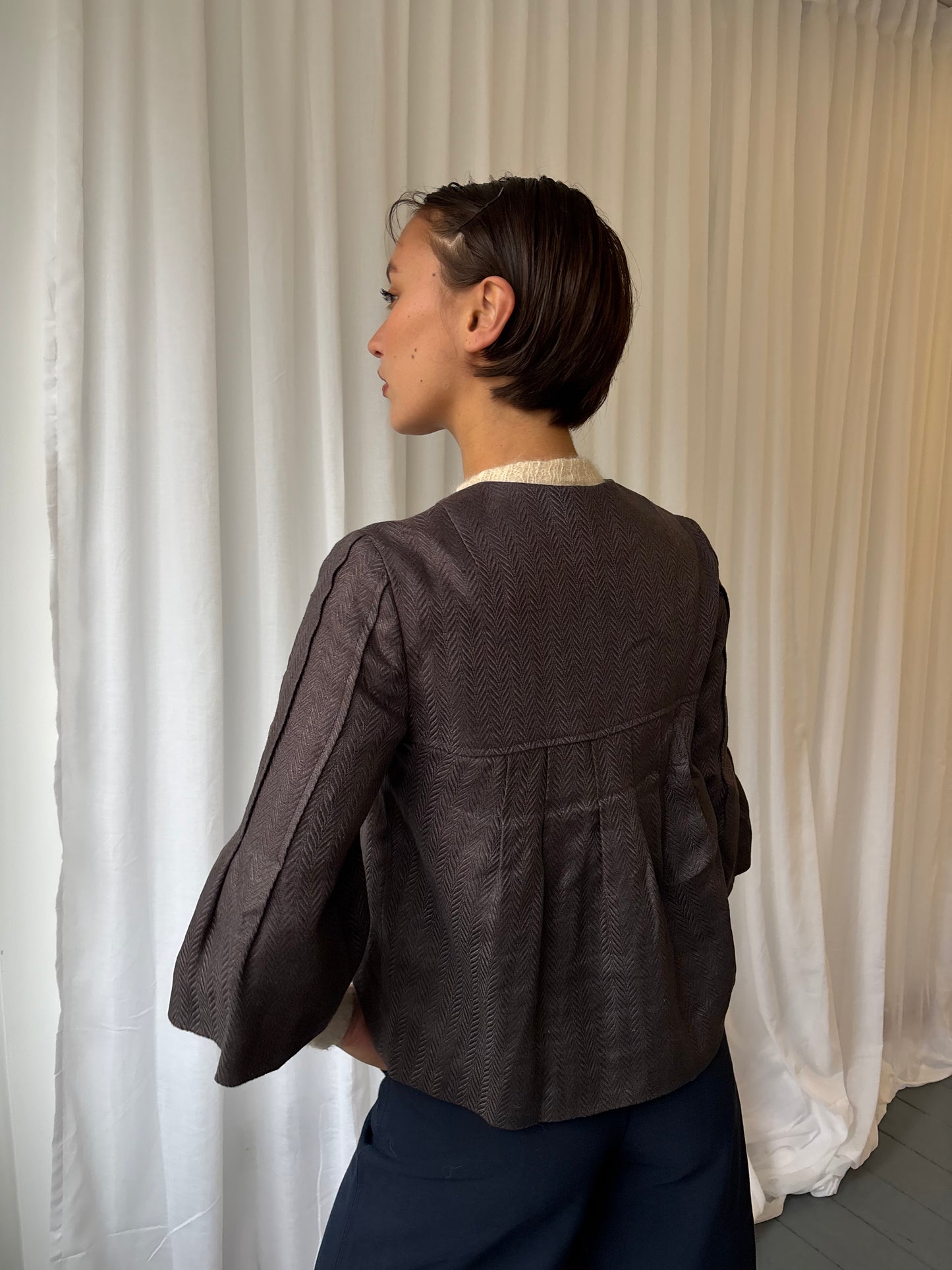 Jesiré Brown 3/4 Sleeve Jacket