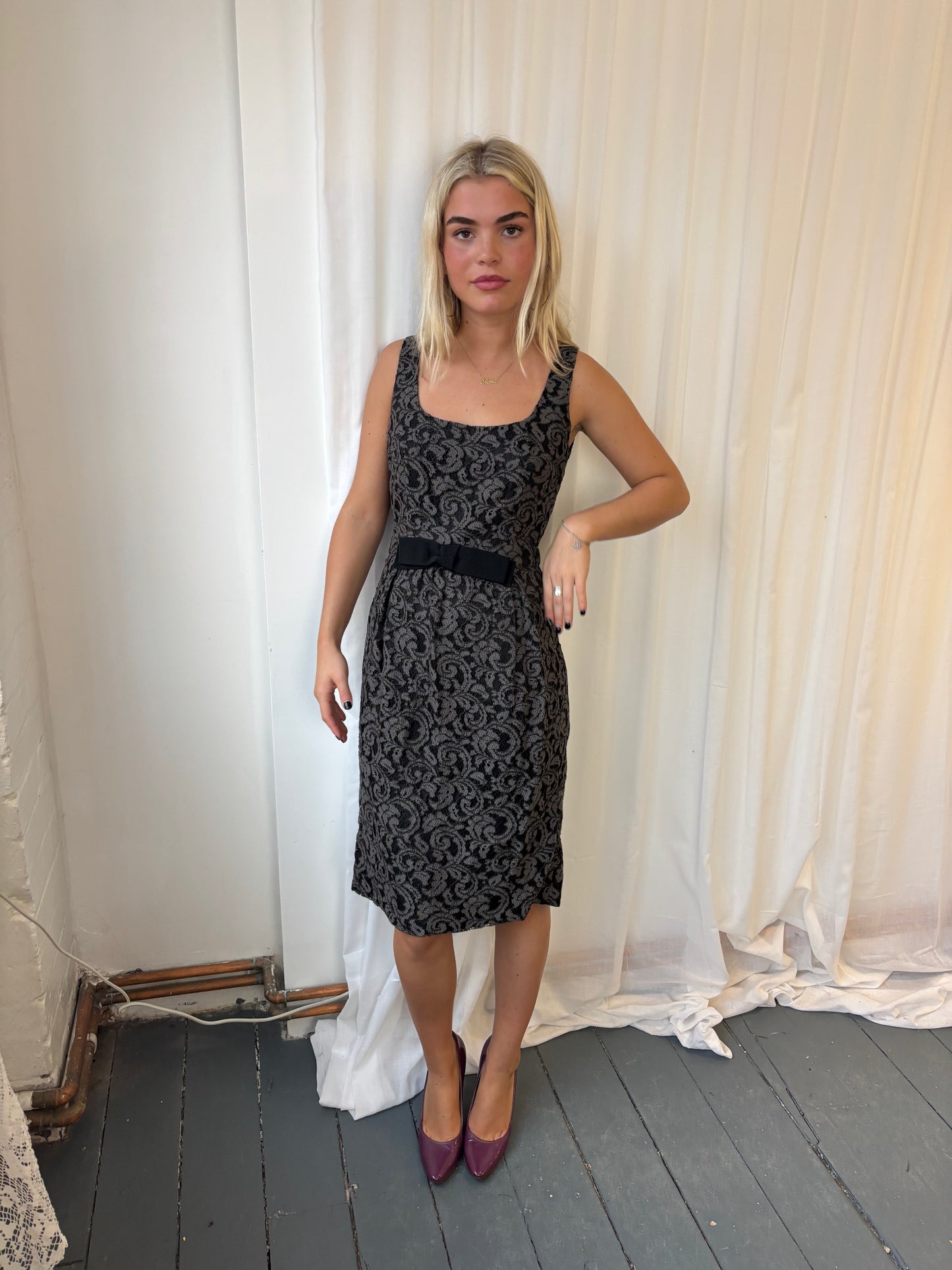 Moschino Black Lace Dress