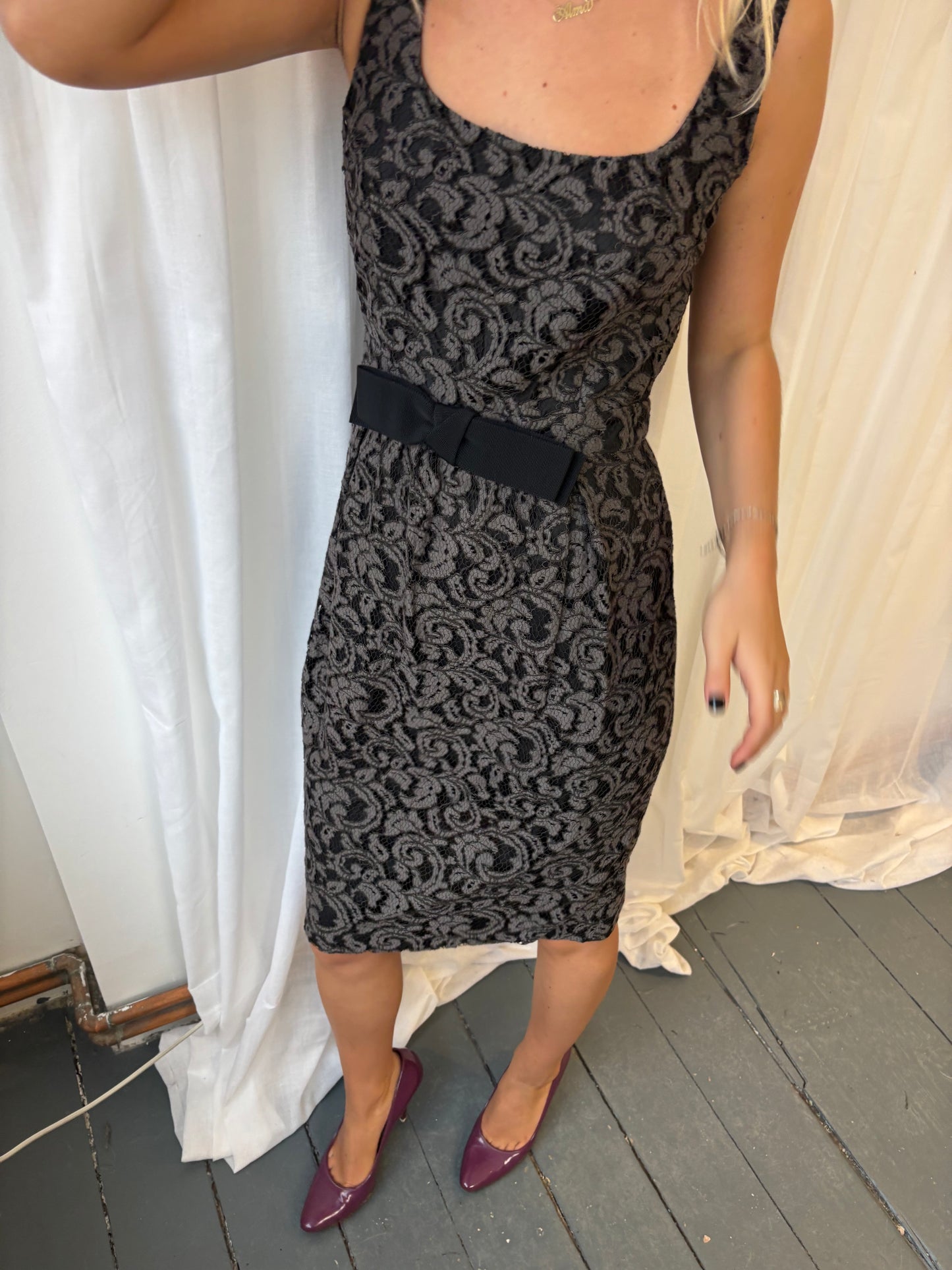 Moschino Black Lace Dress