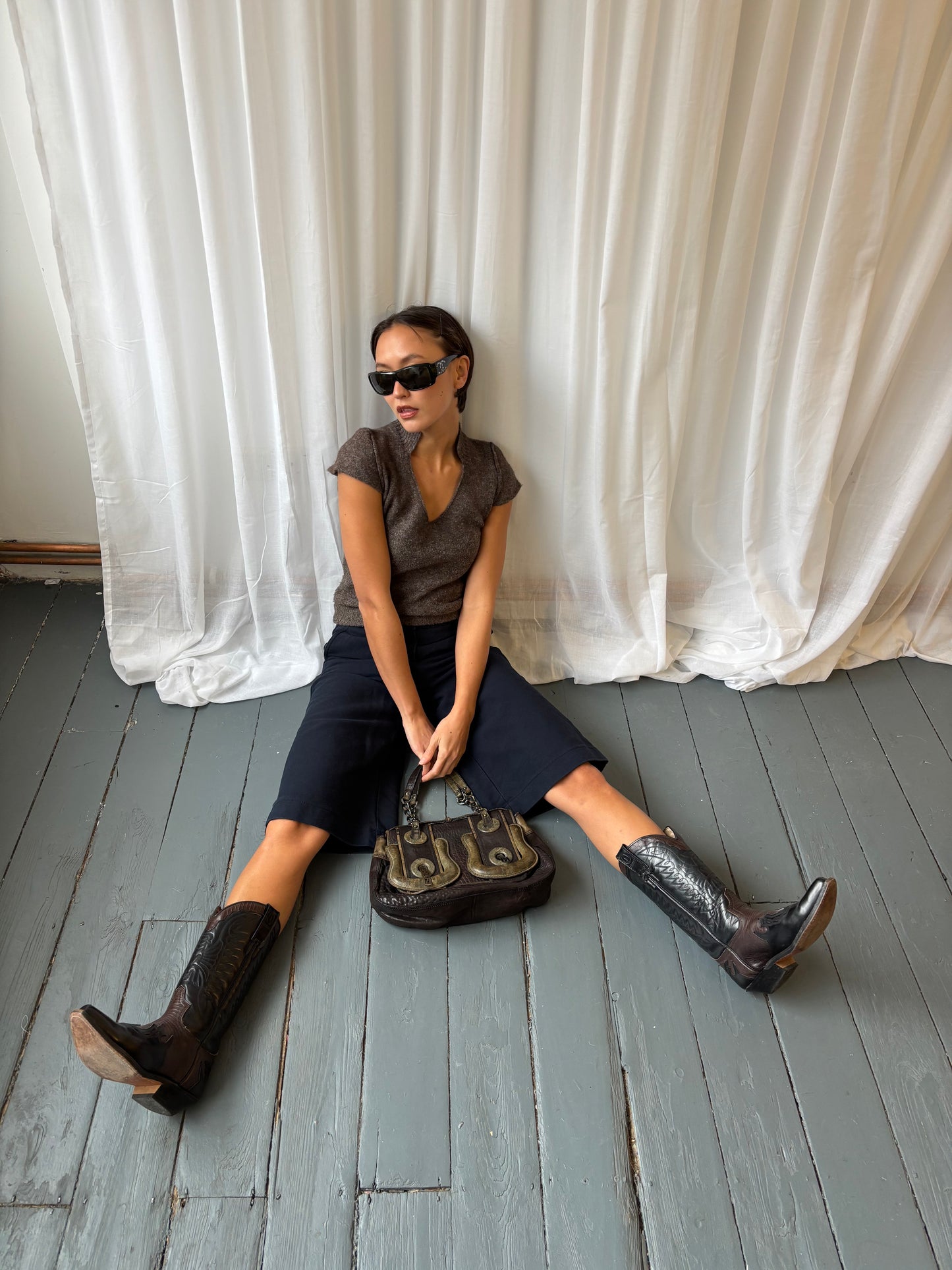 Ramirez Black & Brown Cowboy Boots