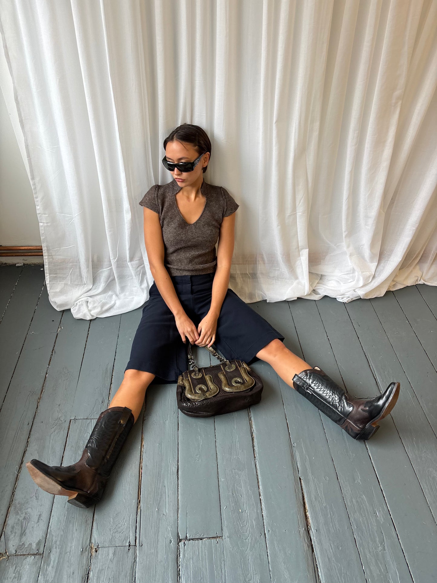 Ramirez Black & Brown Cowboy Boots