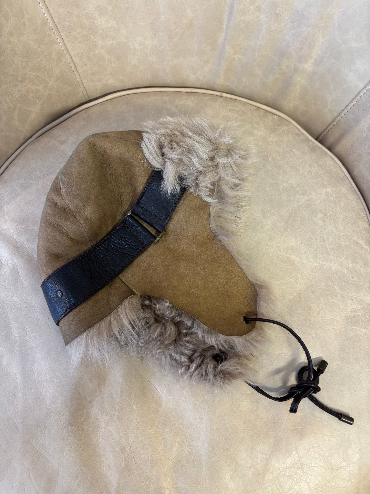 Karl Donoghue Shearling Aviator Hat