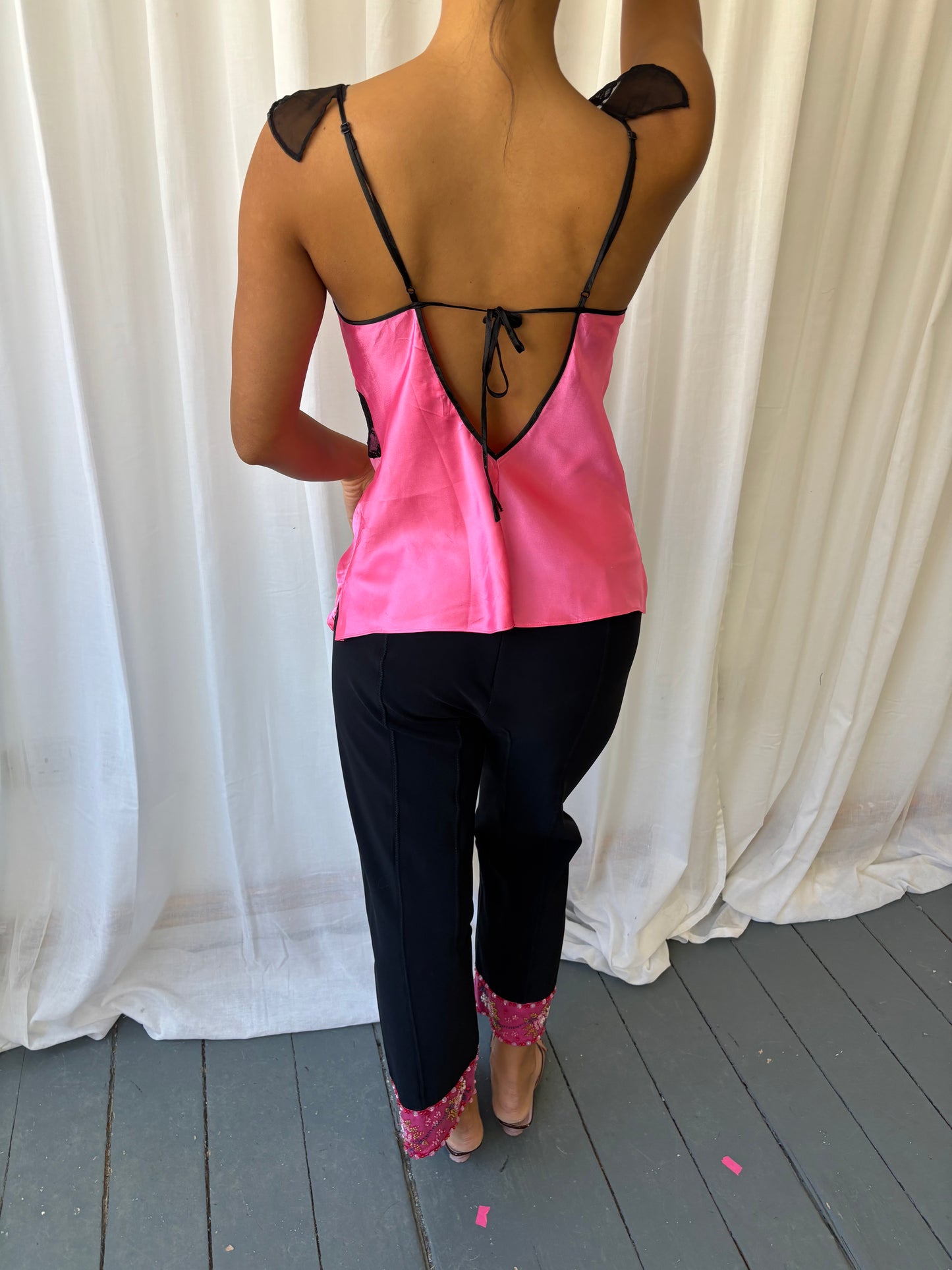 Betsey Johnson Pink Silk Cami