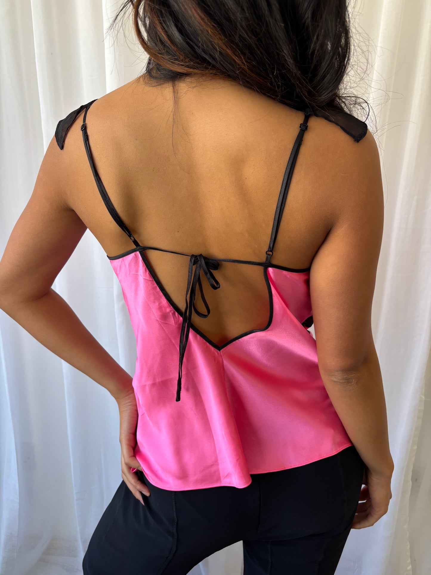 Betsey Johnson Pink Silk Cami