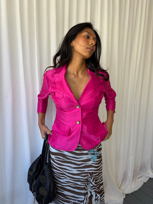 Diane Von Furstenberg Hot Pink Jacket