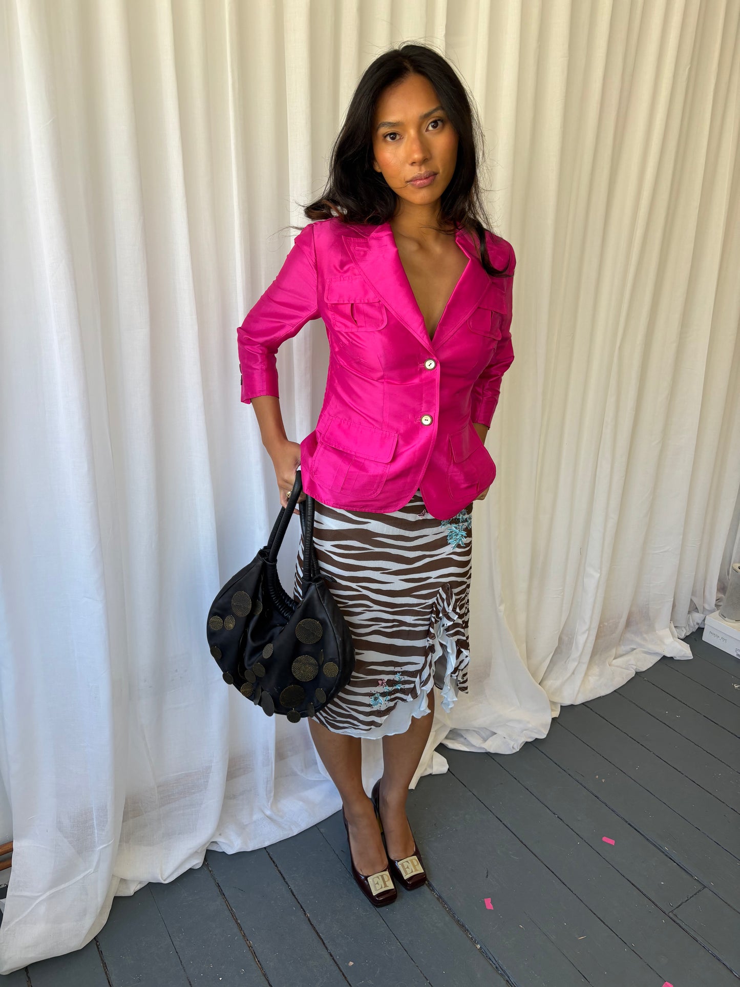 Diane Von Furstenberg Hot Pink Jacket