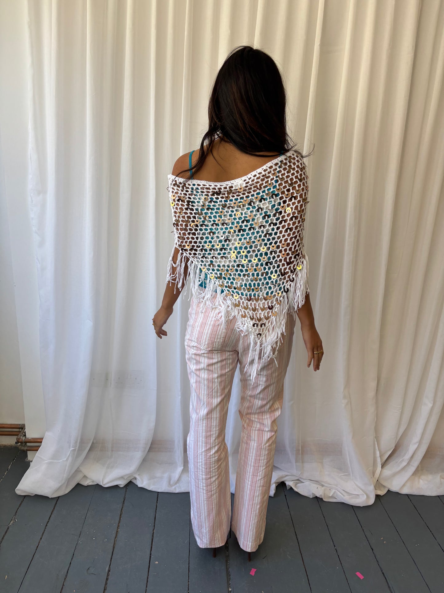 Vintage Pink Stripe Trousers