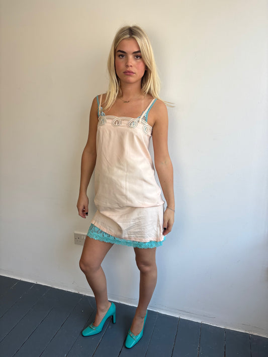 Vintage Pale Pink Cami Dress