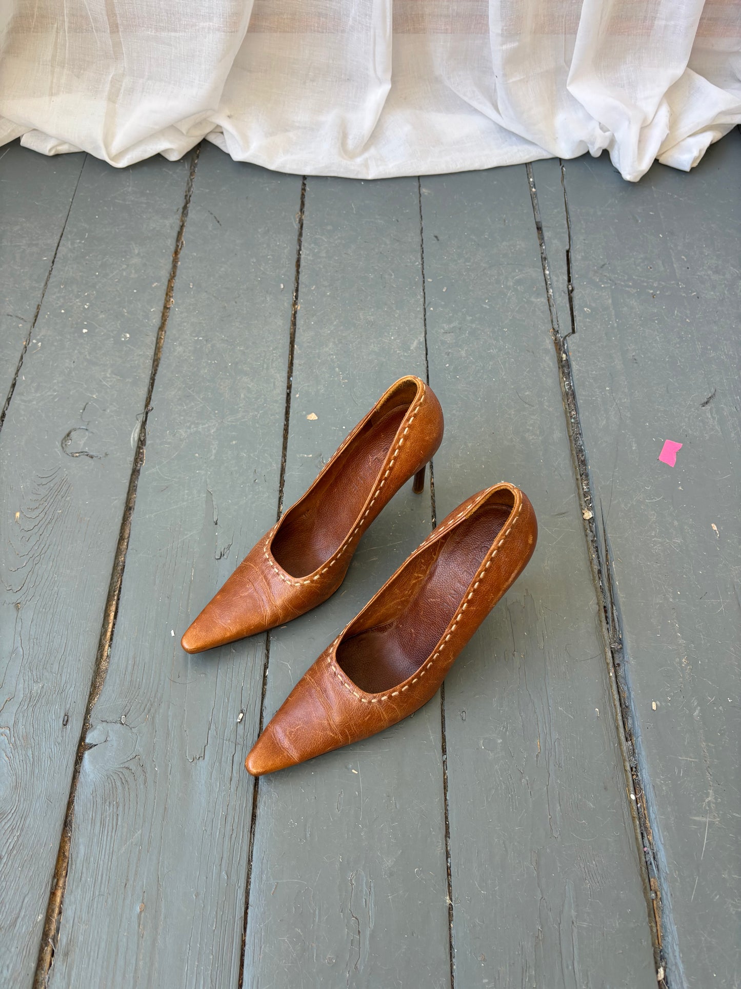 Céline Tan Pointed Heels