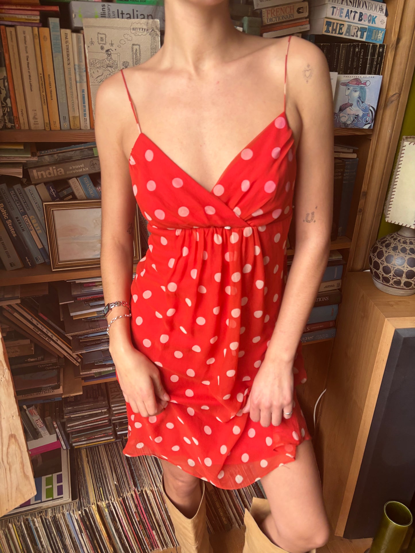 Betsey Johnson Red Polka Dot Dress