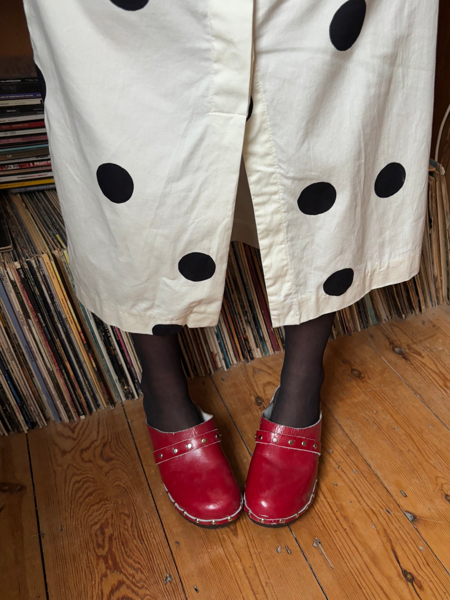 Paul Smith White Polka Dot Skirt