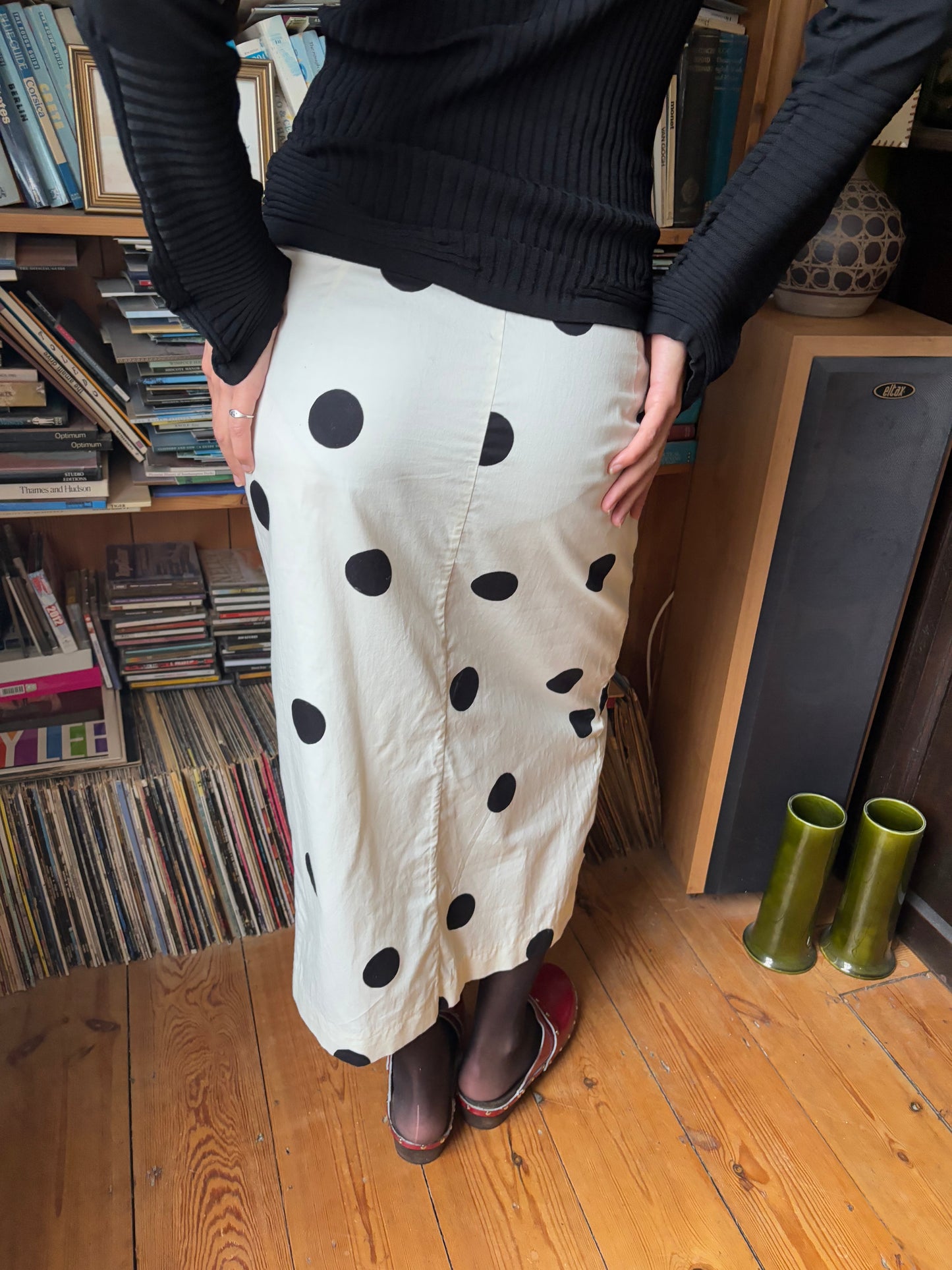 Paul Smith White Polka Dot Skirt