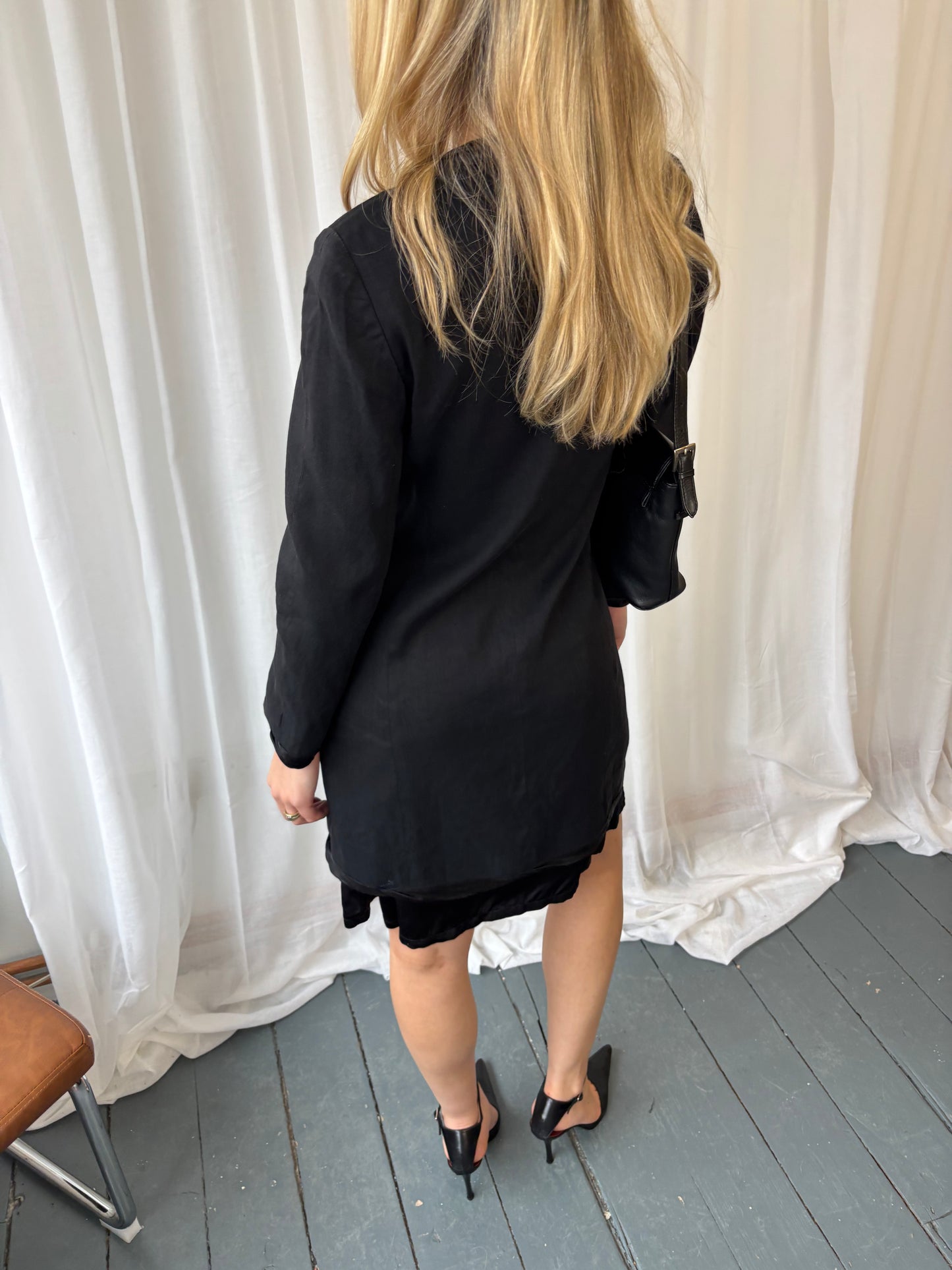 DKNY Black Linen Jacket