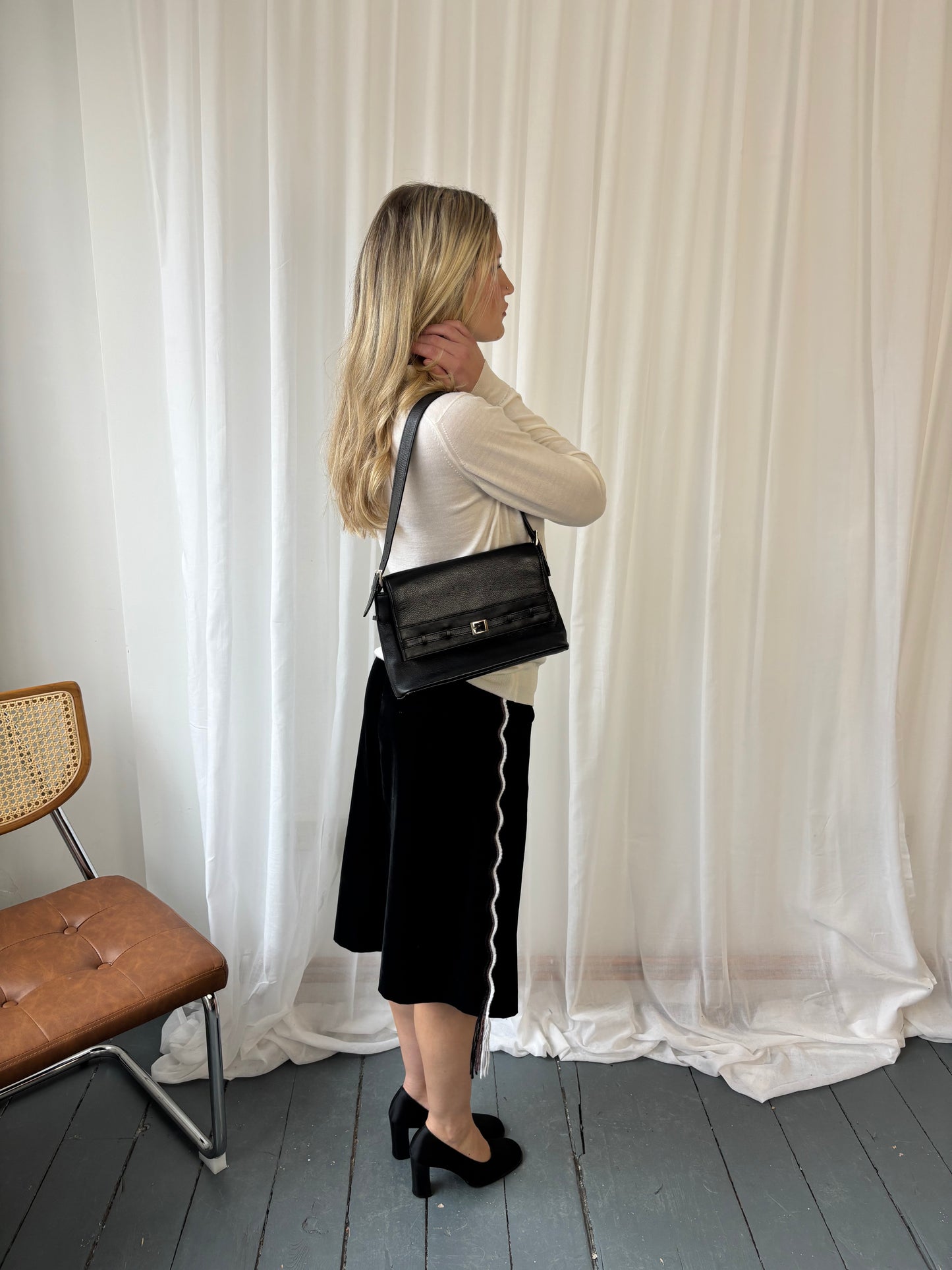 Sonia Rykiel Black Velvet Skirt