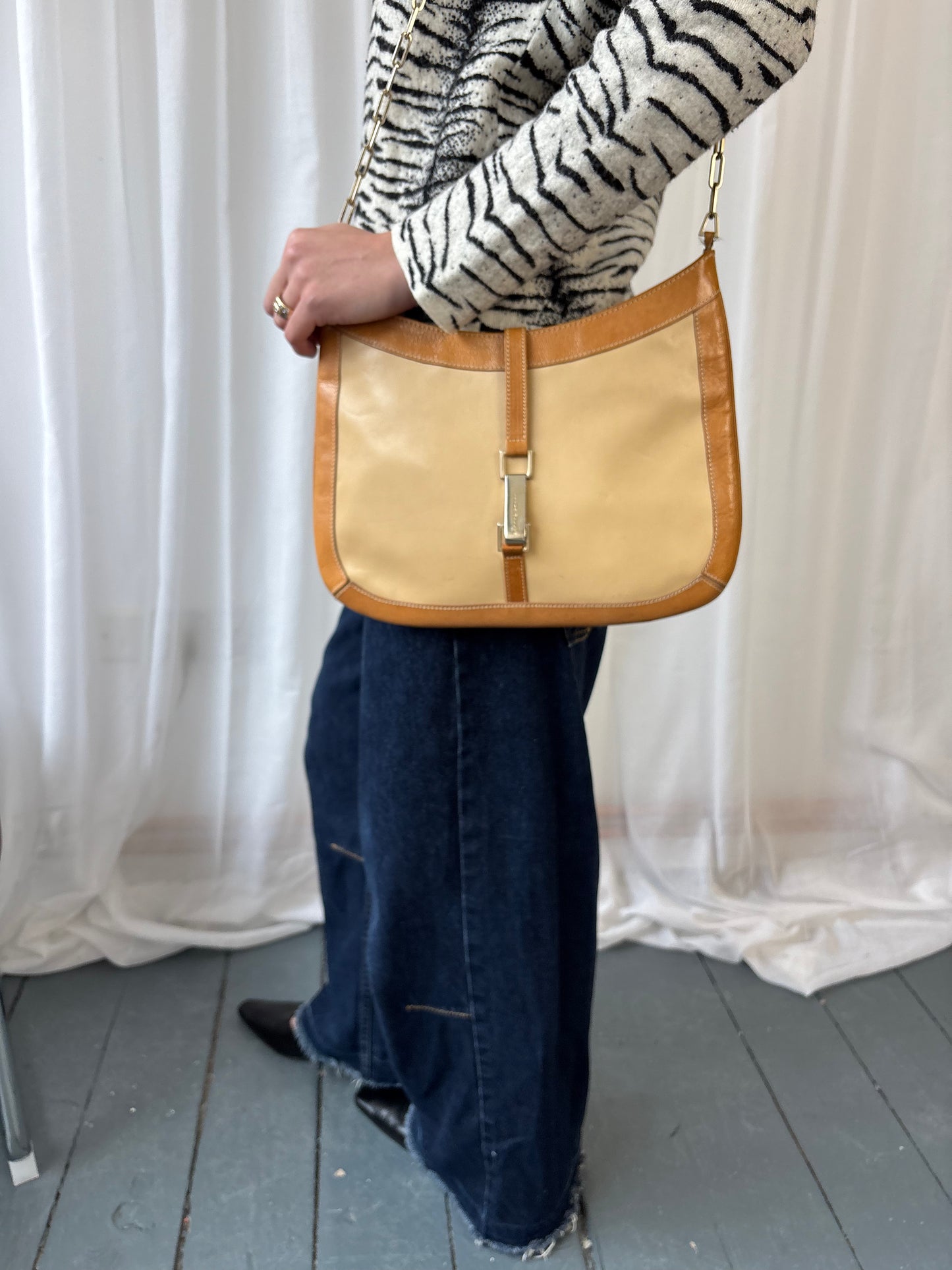 Karen Millen Tan Leather Bag