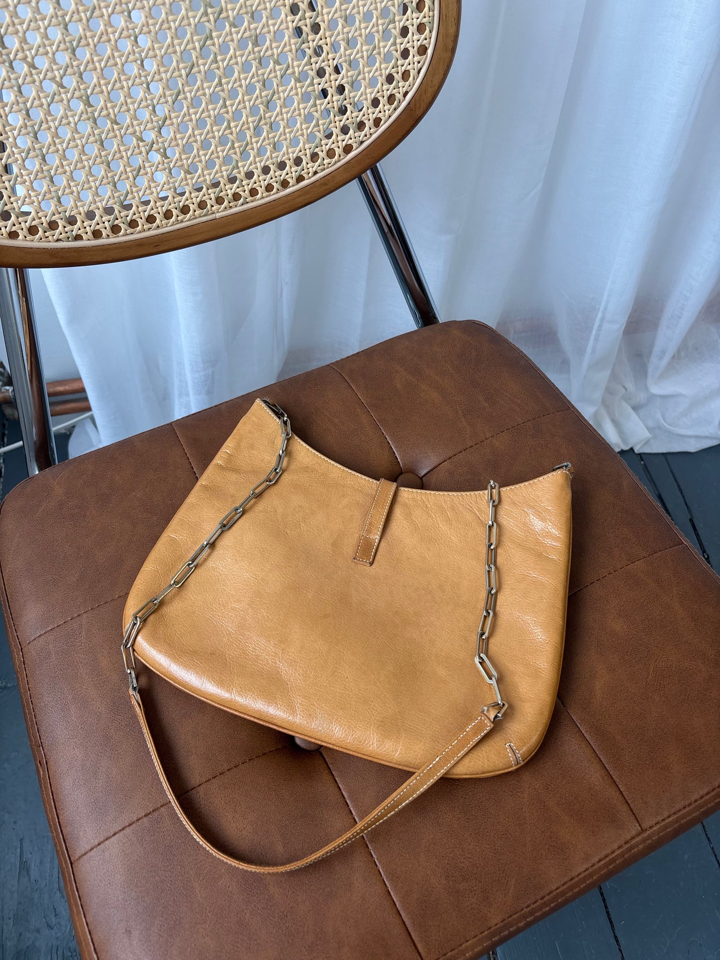Karen Millen Tan Leather Bag