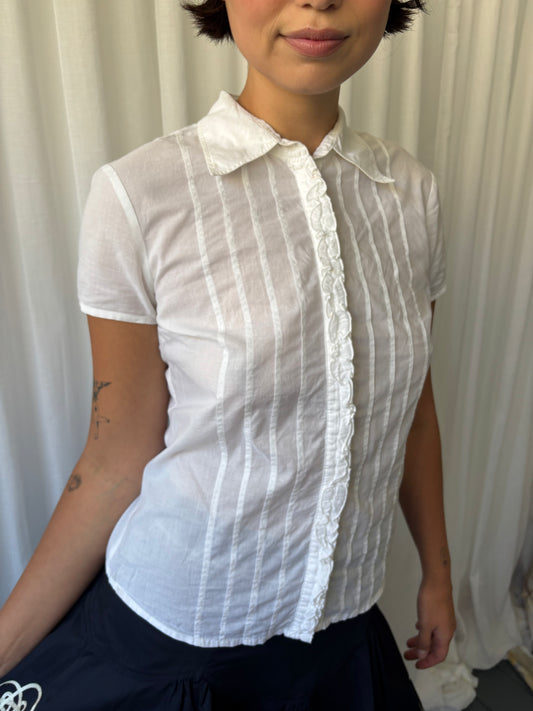 Esprit White Short Sleeve Shirt