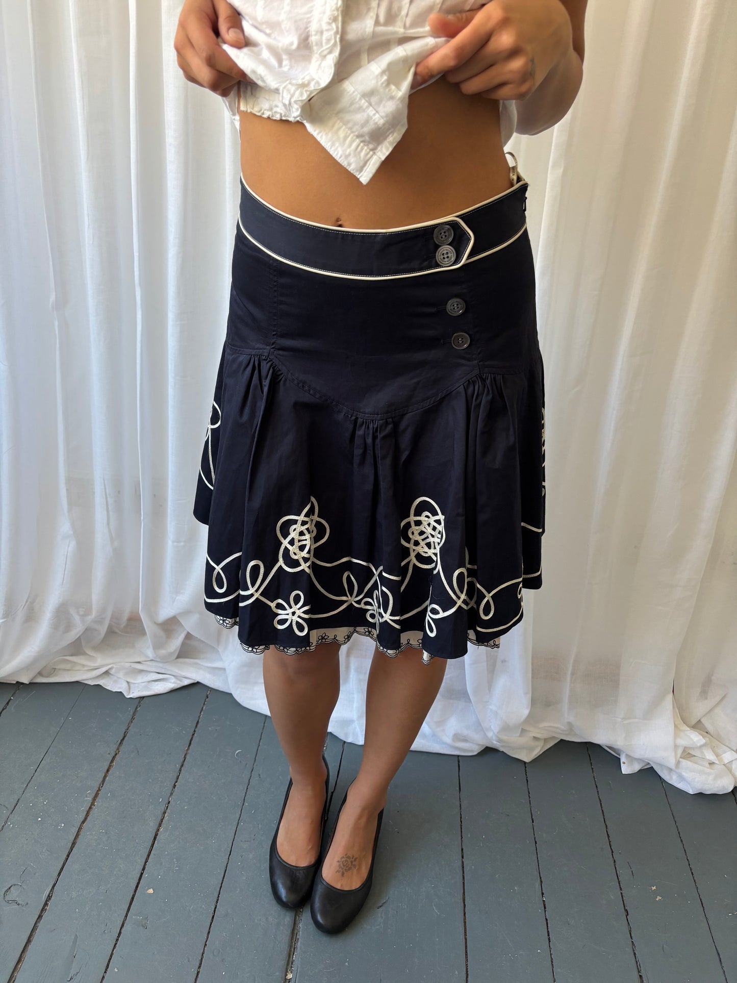 Karen Millen Navy Skirt