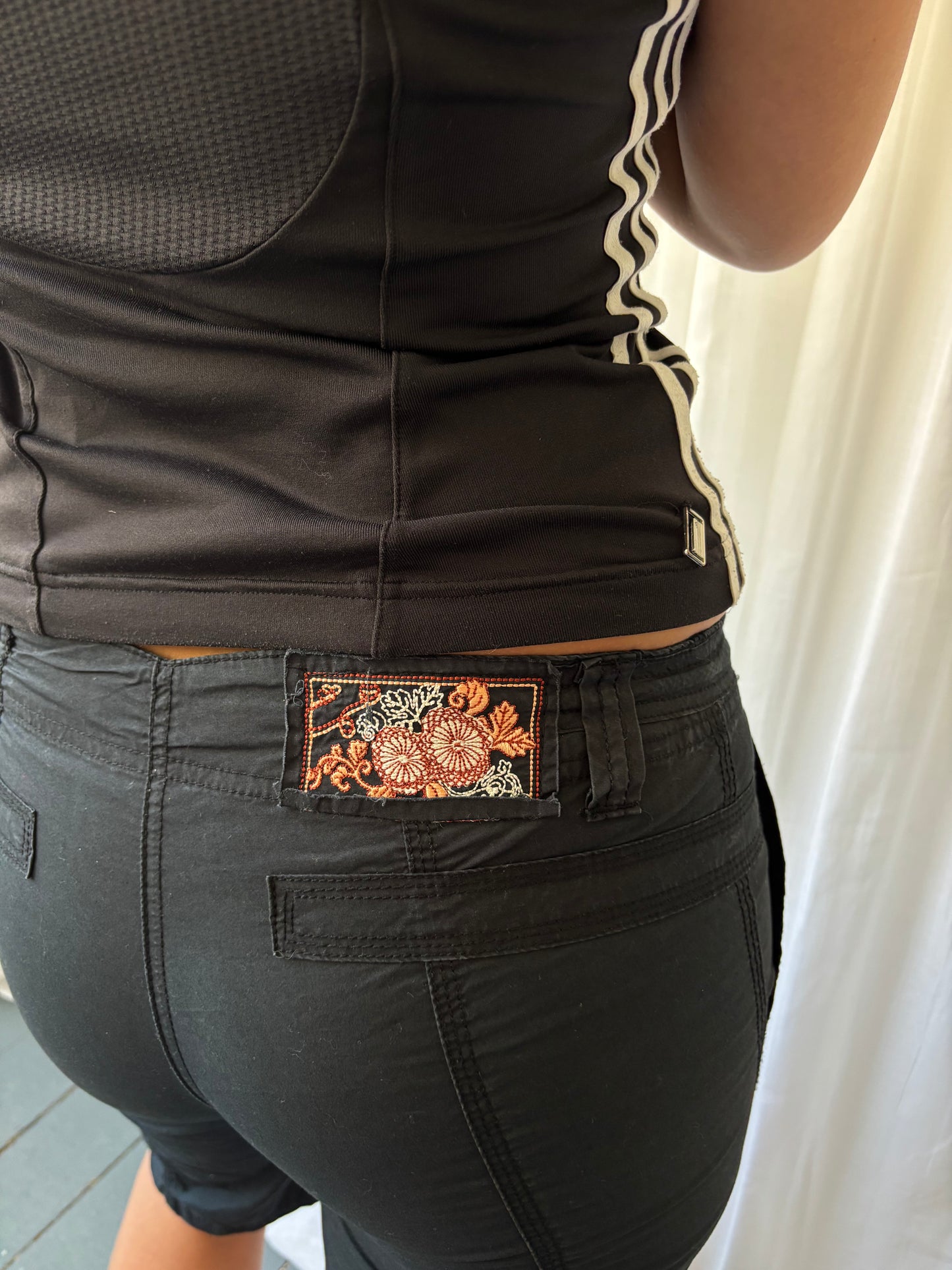Vintage Black Cargo Shorts