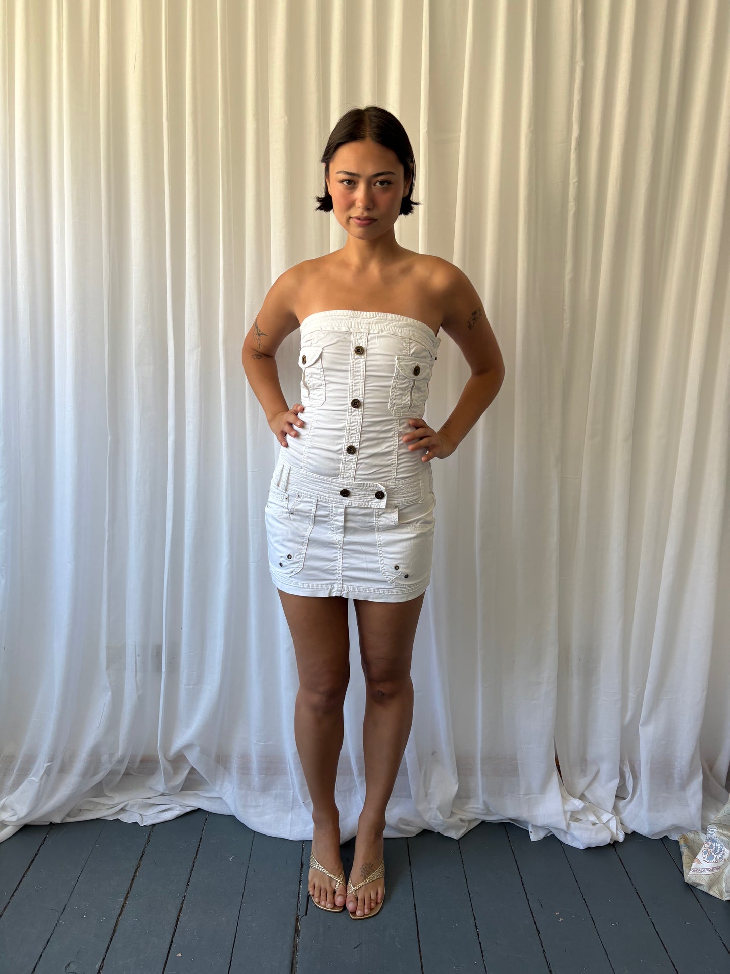 Vintage White Mini Dress