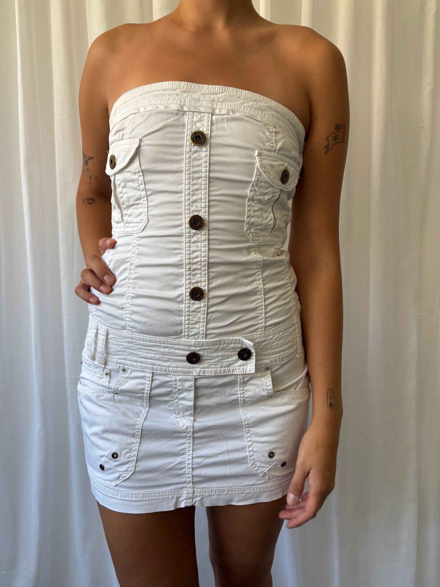 Vintage White Mini Dress