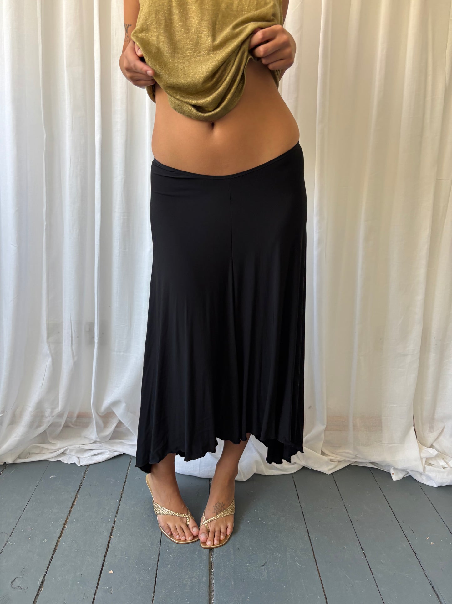 See by Chloé Black Maxi Skirt
