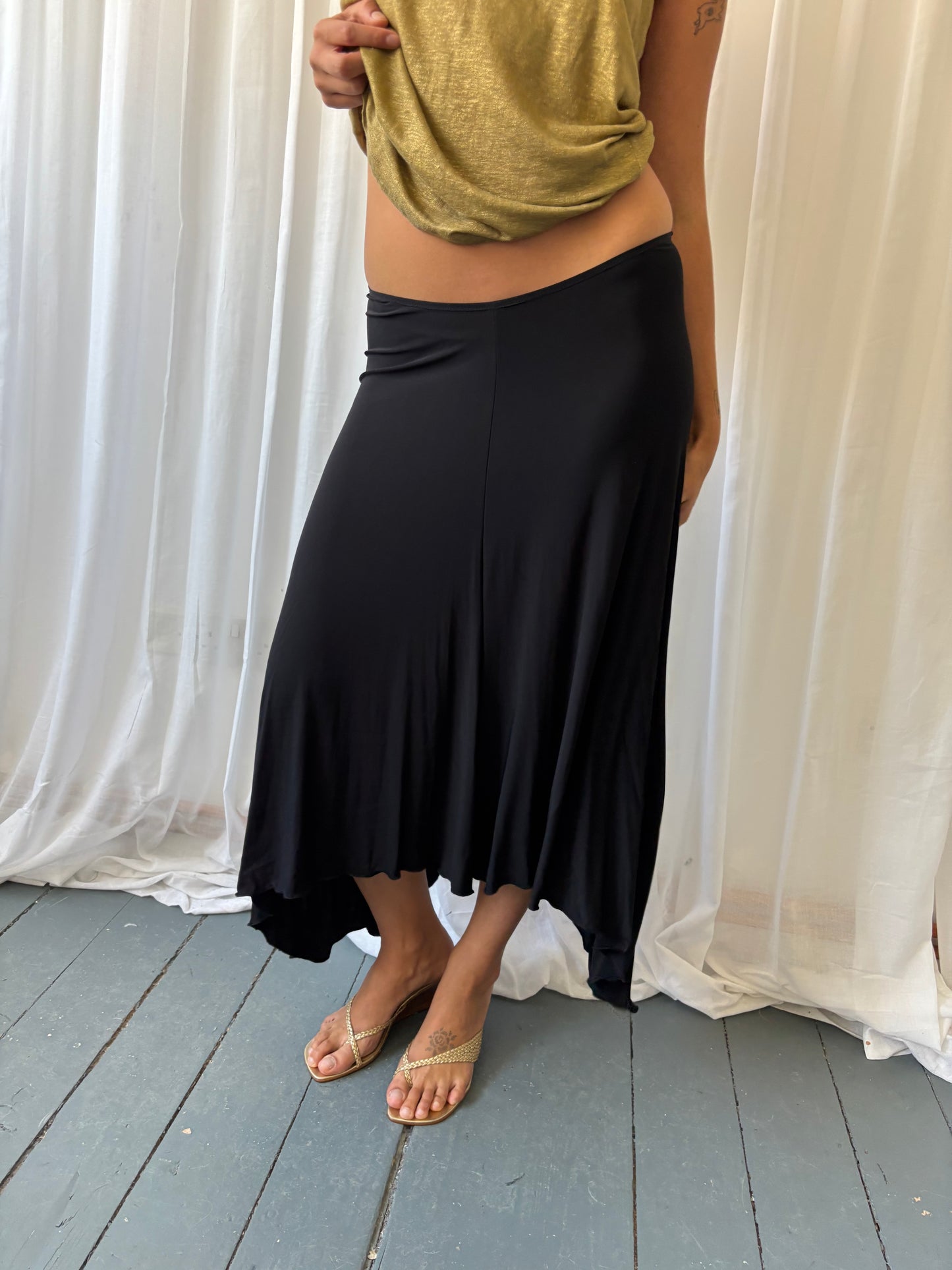 See by Chloé Black Maxi Skirt