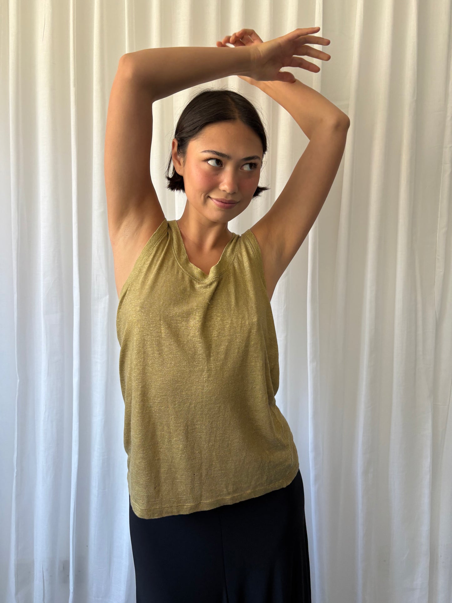 Chloé Gold Vest Top