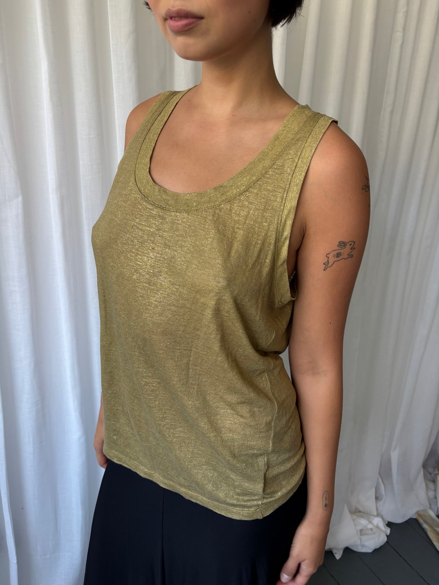 Chloé Gold Vest Top