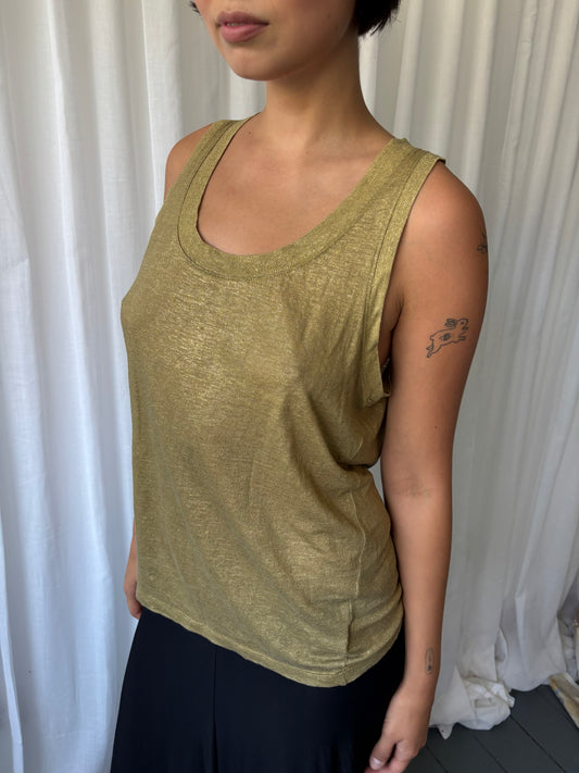 Chloé Gold Vest Top