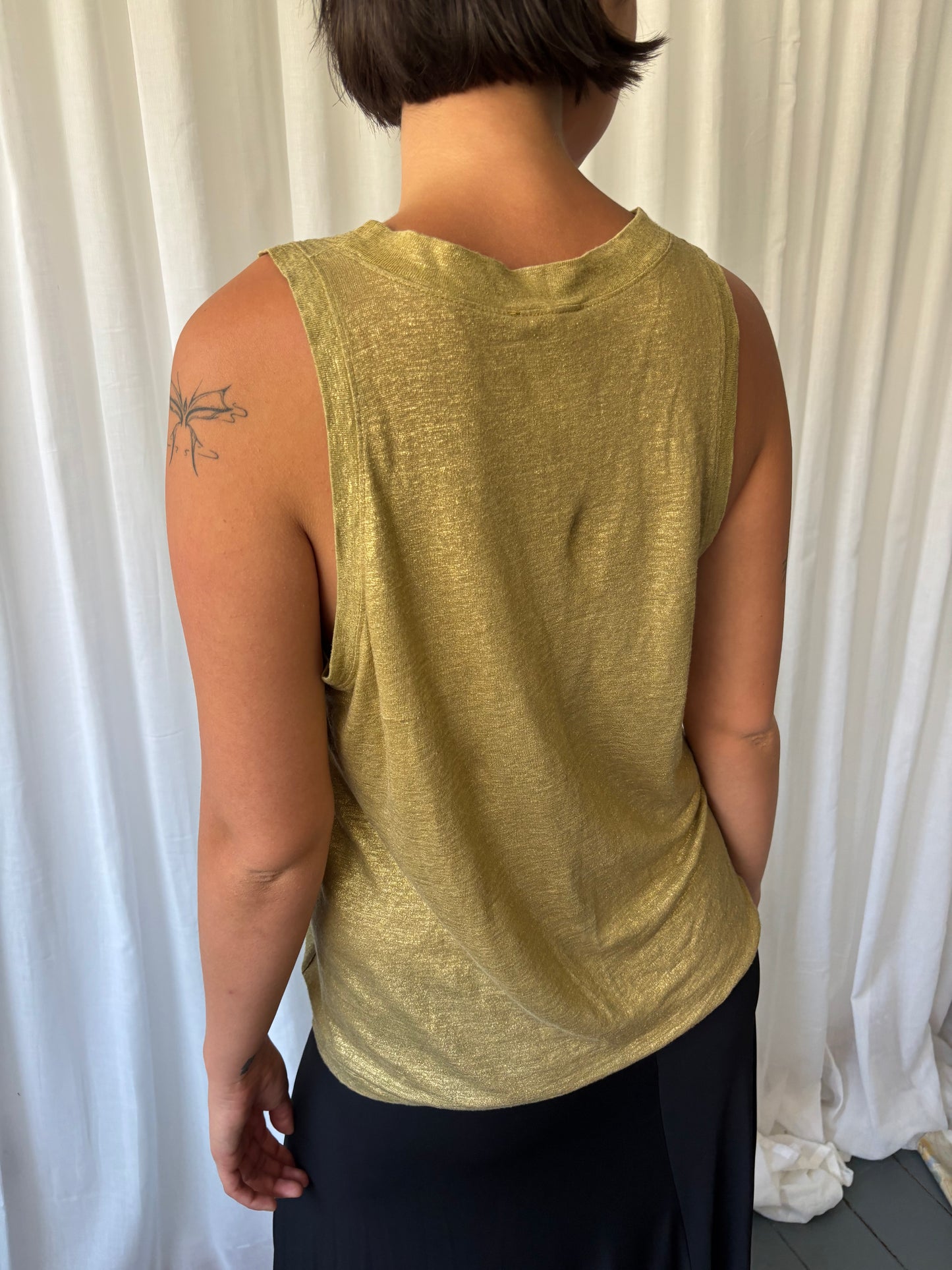 Chloé Gold Vest Top