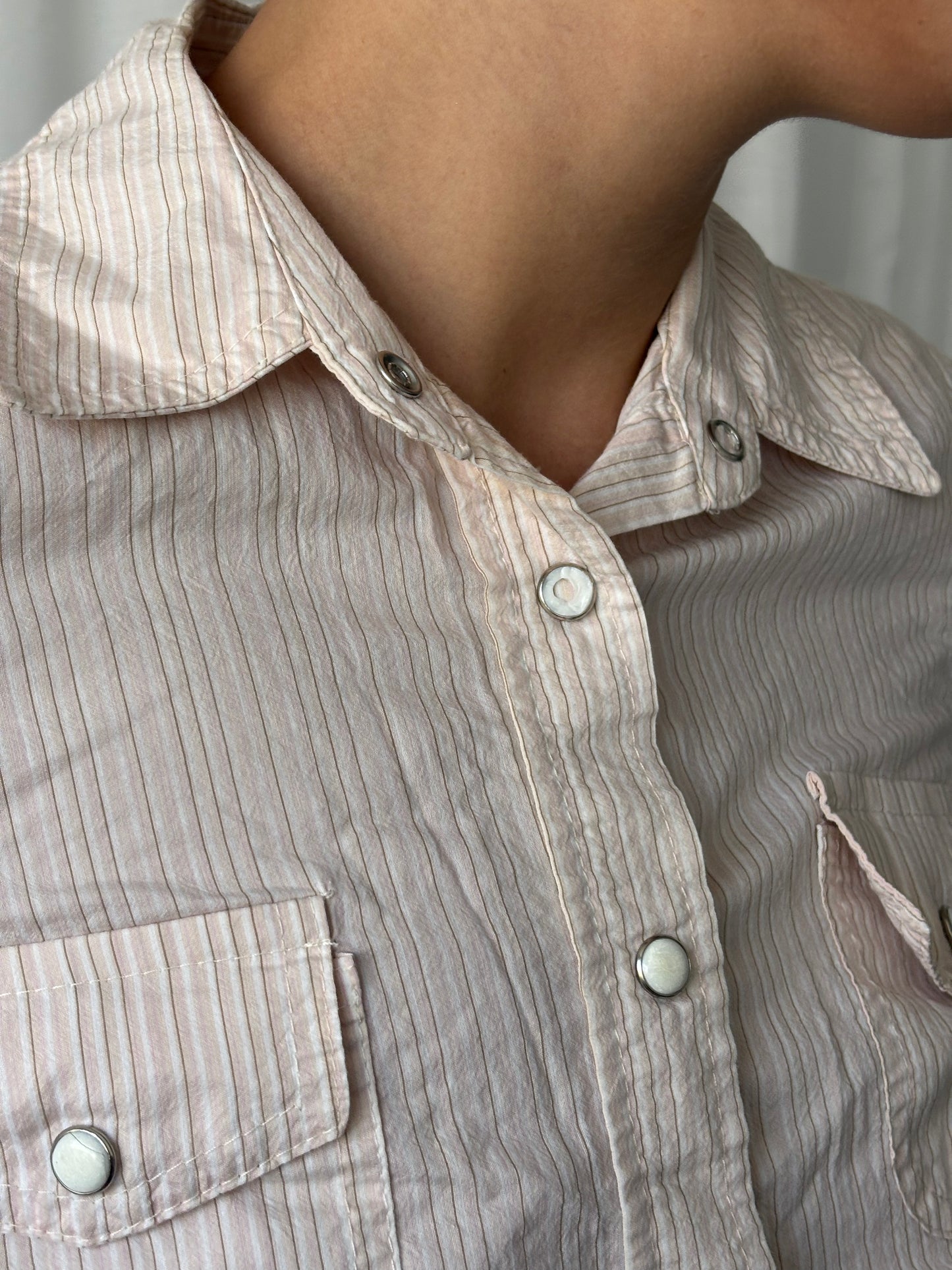 Vintage Cream Stripe Shirt