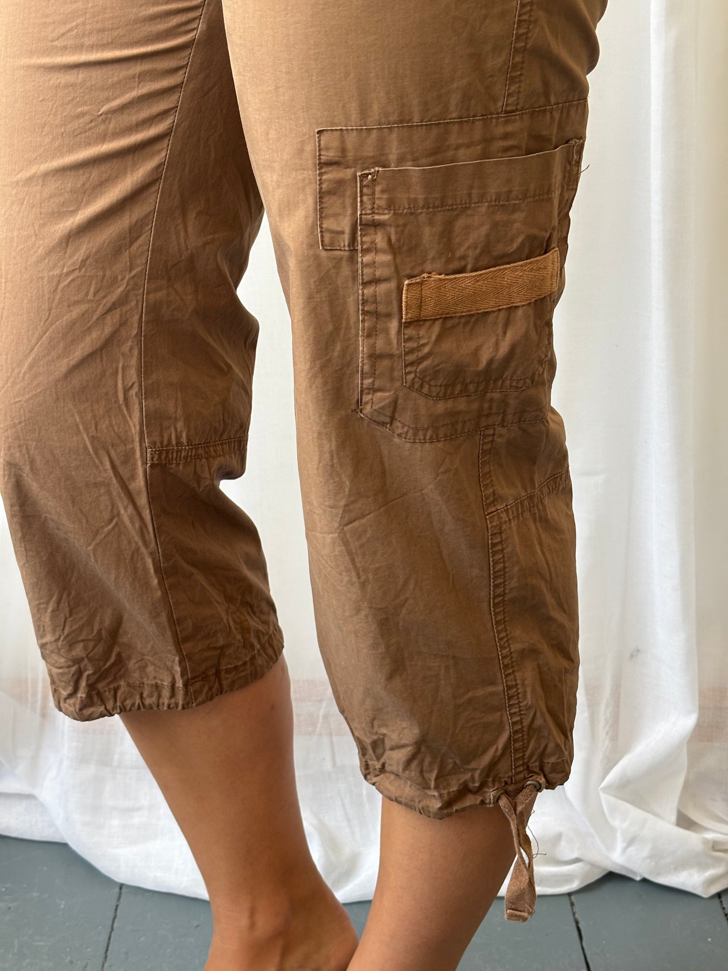 Vintage Tobacco Cargo Capris