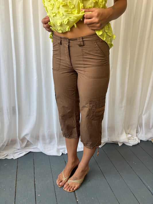 Vintage Tobacco Cargo Capris