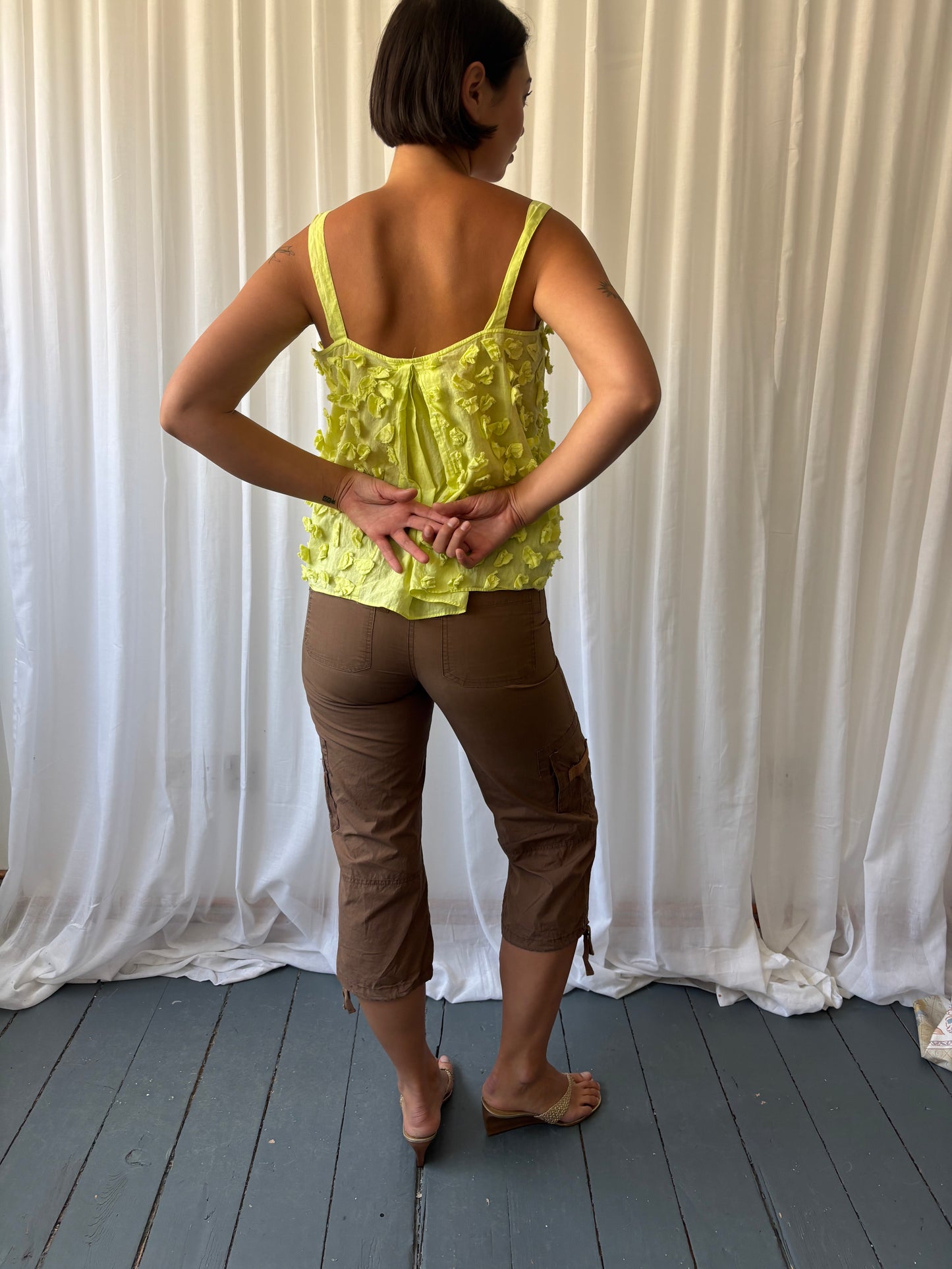 Vintage Tobacco Cargo Capris