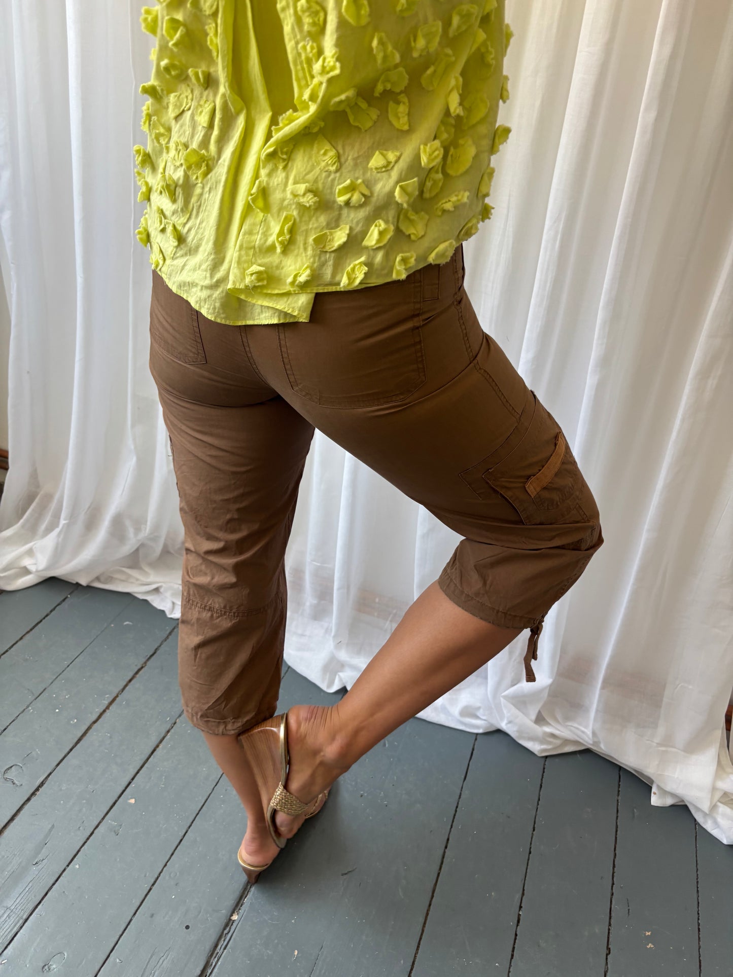 Vintage Tobacco Cargo Capris