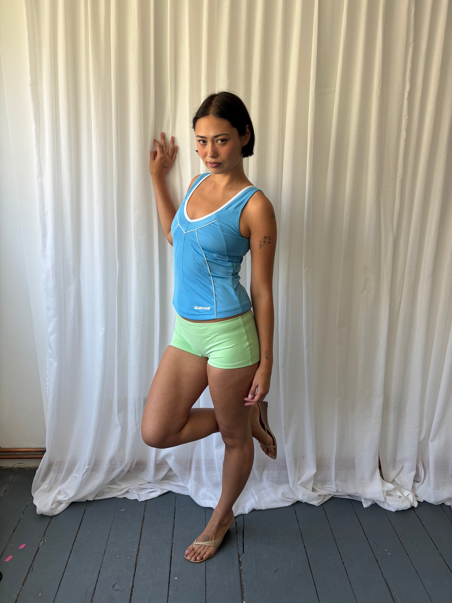 Vintage 00s Blue Sports Top