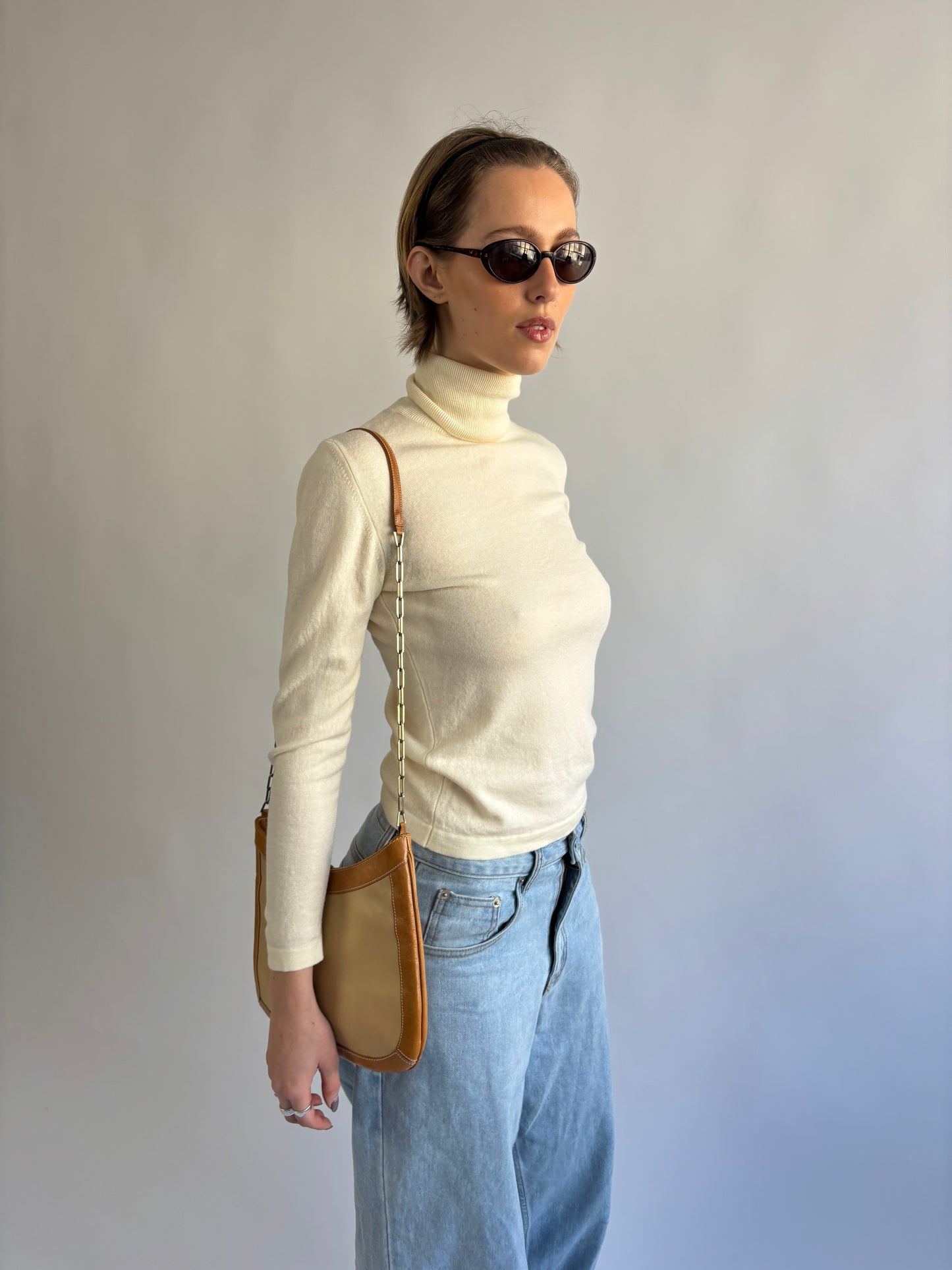 Karen Millen Tan Leather Bag