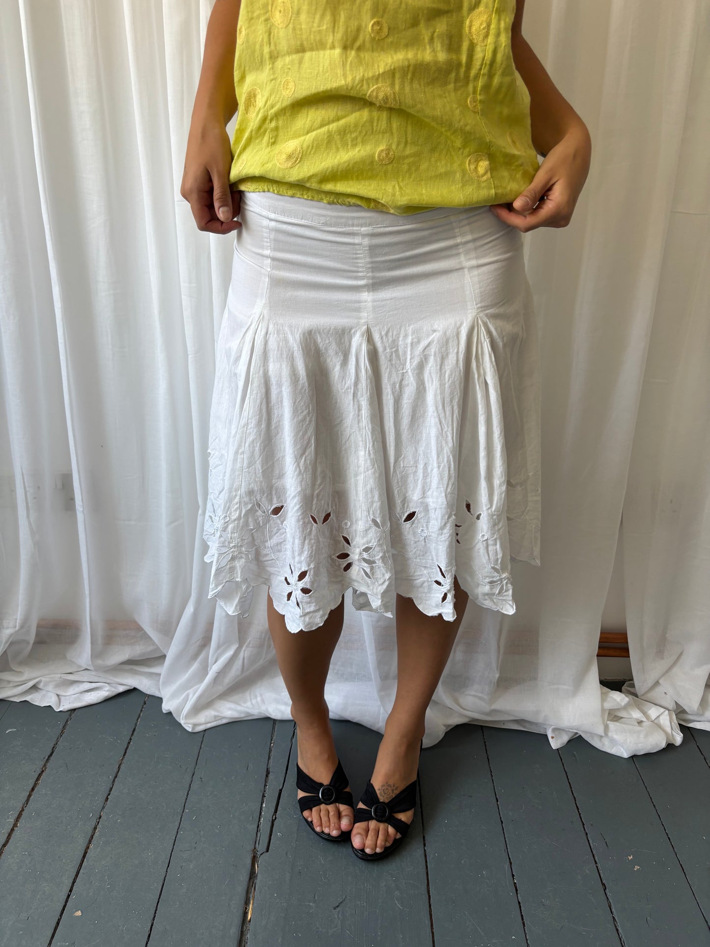 Vintage Citrus Linen Top