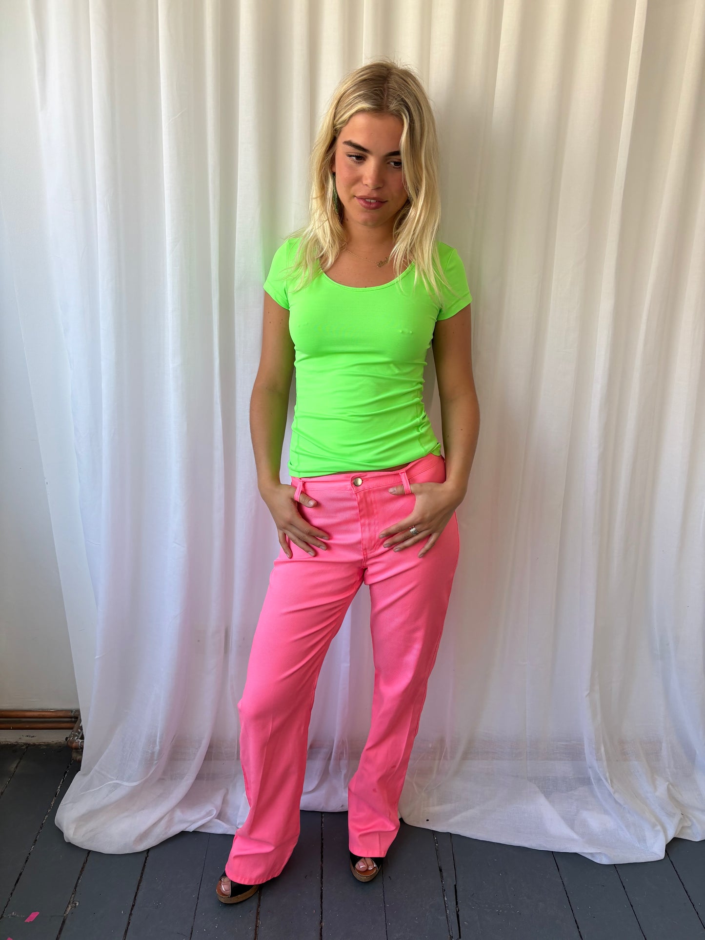 Casall Neon Green Sport Top
