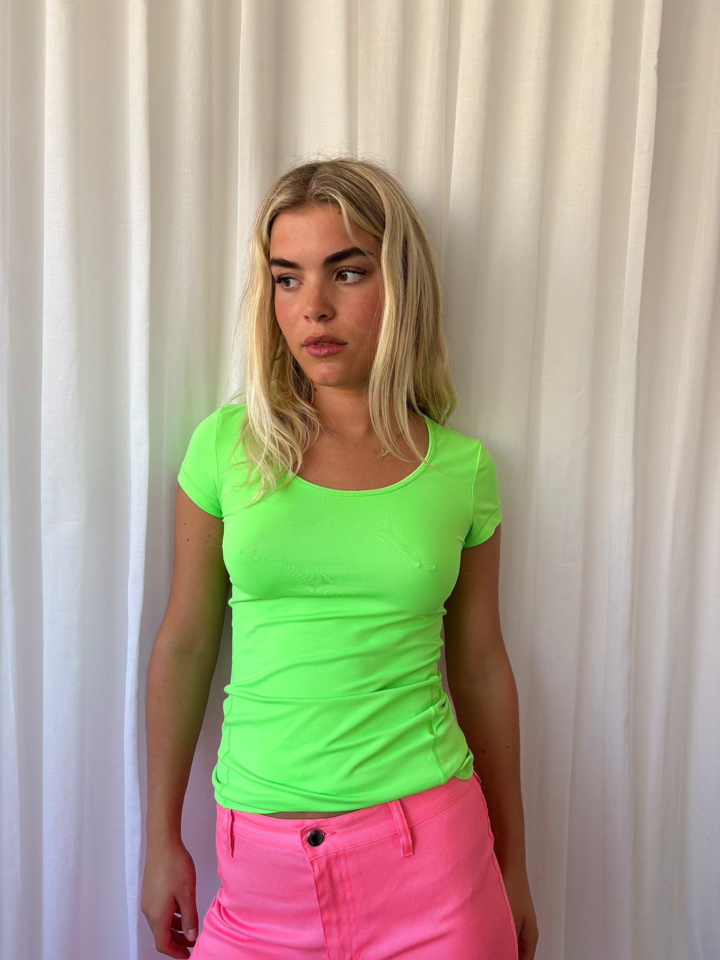 Casall Neon Green Sport Top
