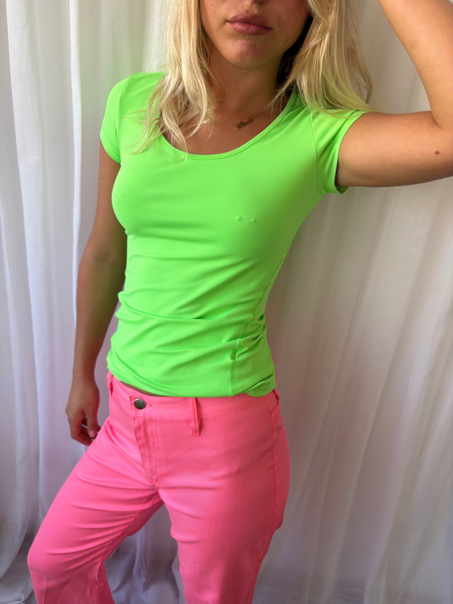 Casall Neon Green Sport Top