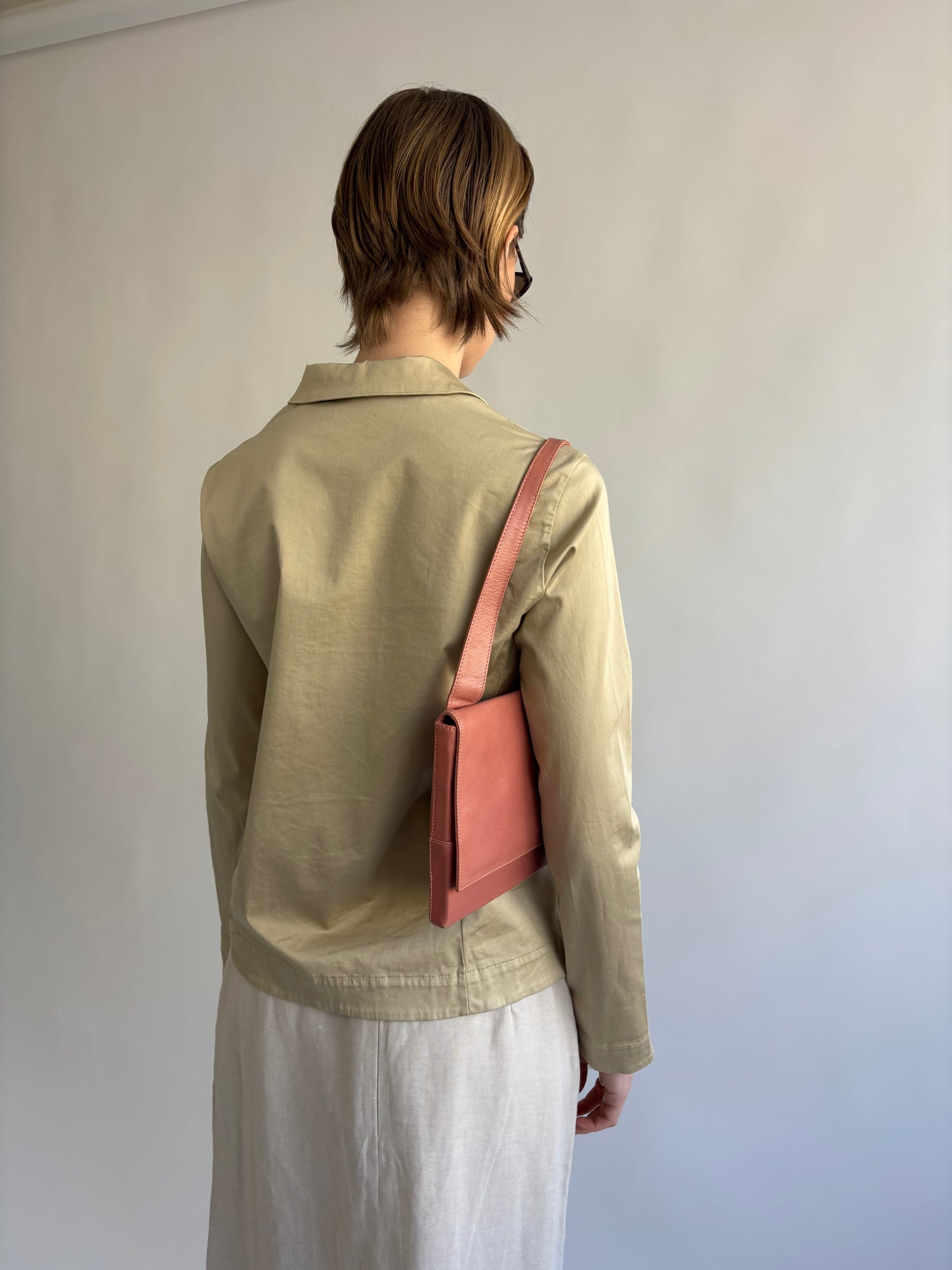 Vintage Beige Shirt Jacket