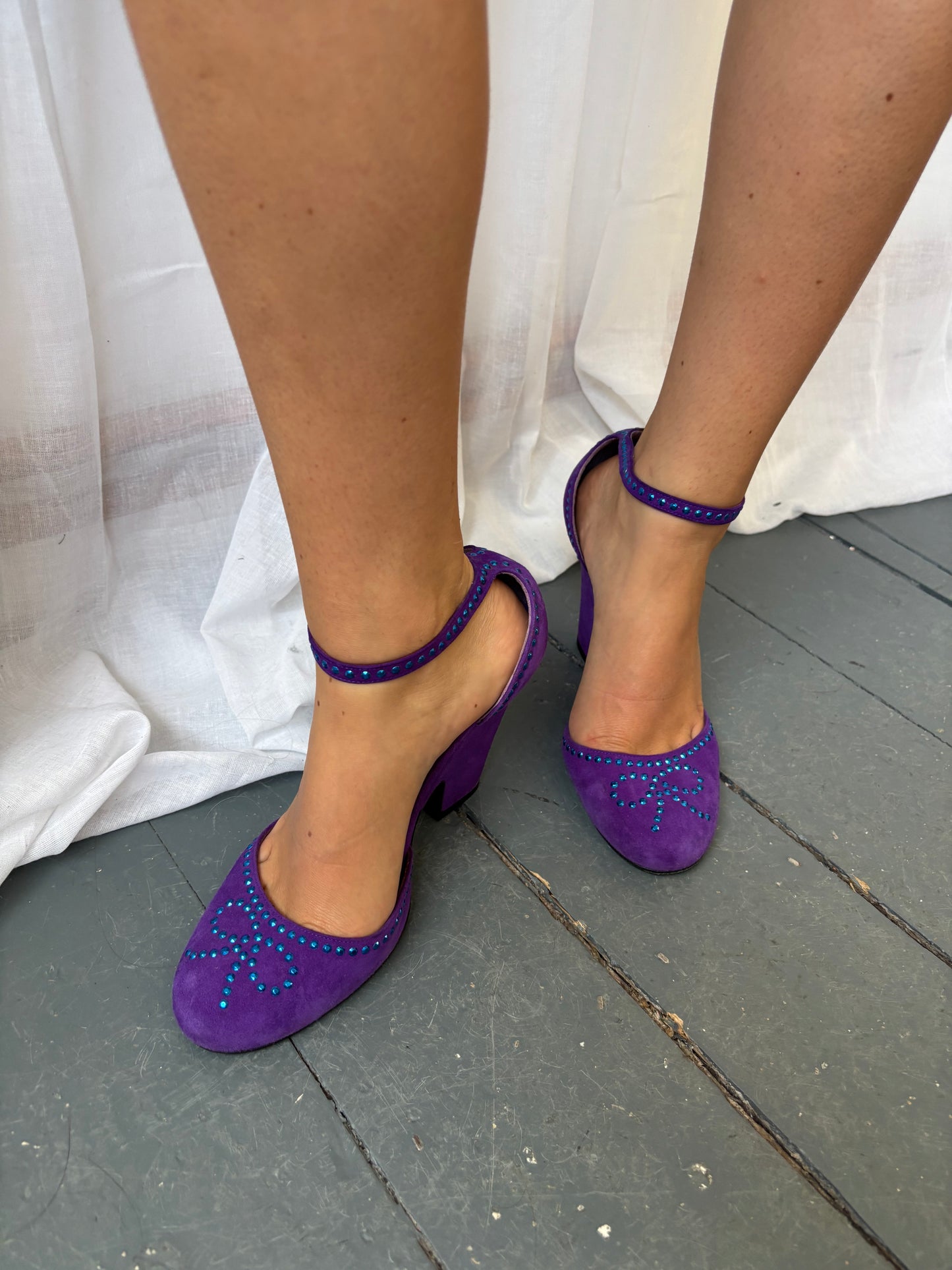Marc Jacobs Purple Suede Heels