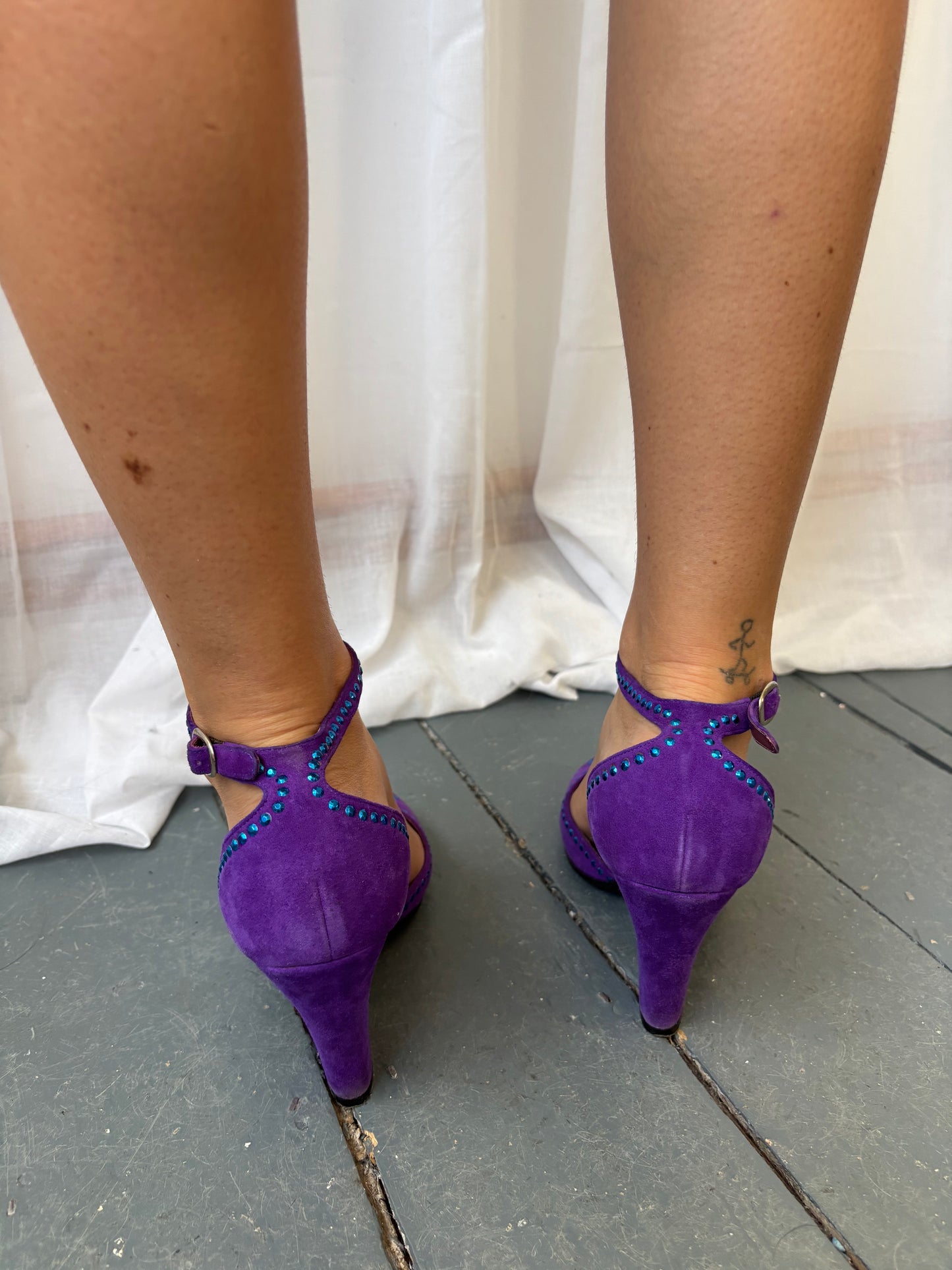 Marc Jacobs Purple Suede Heels